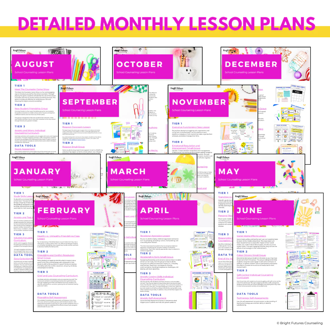 Middle School Counseling Curriculum Counseling Lesson Plans - Image 3