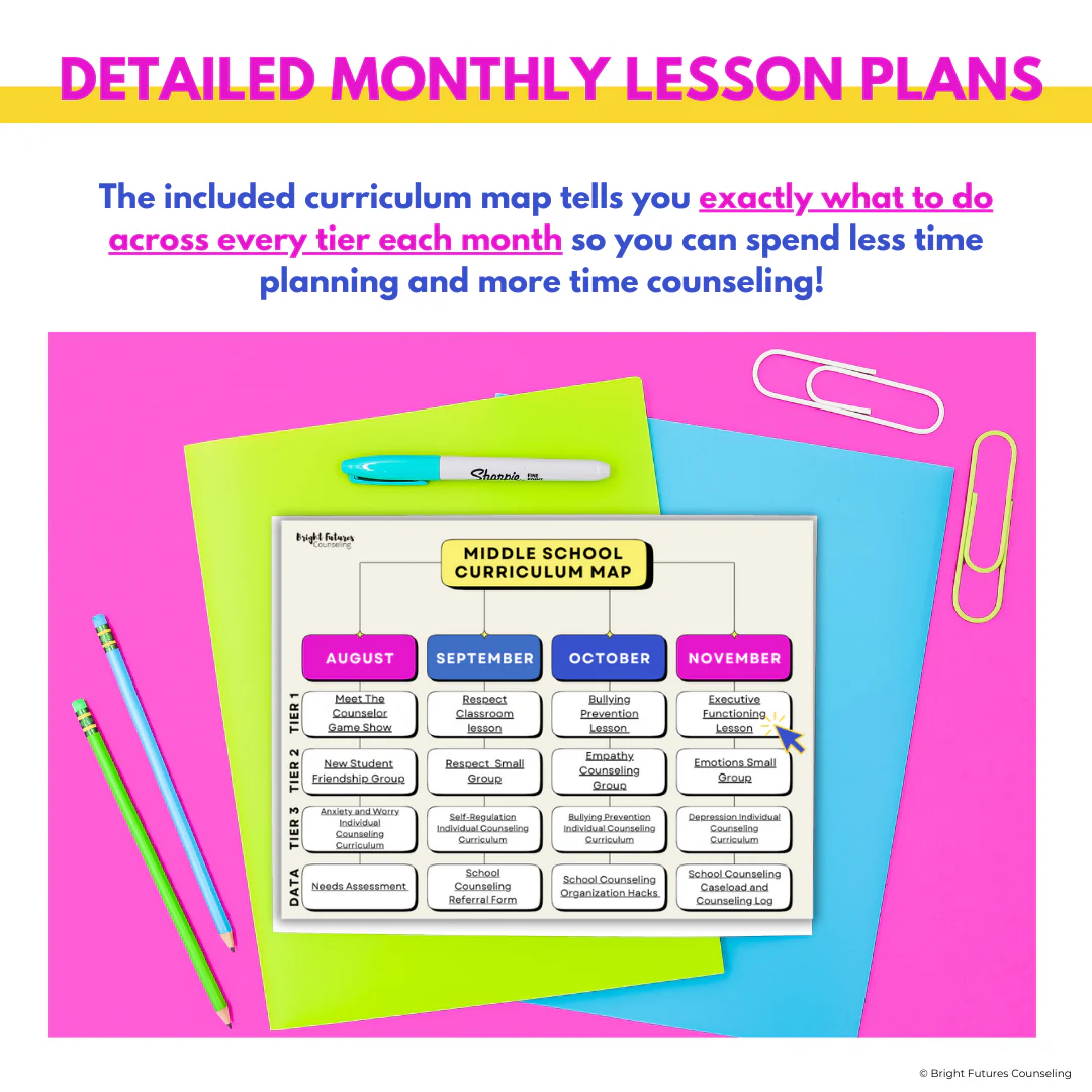 Middle School Counseling Curriculum Counseling Lesson Plans - Image 4