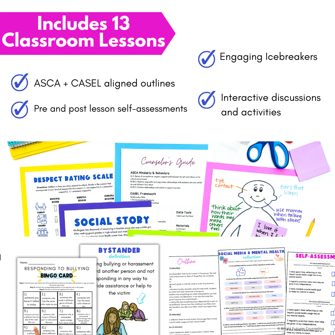 Middle School Counseling Curriculum Counseling Lesson Plans - Image 5
