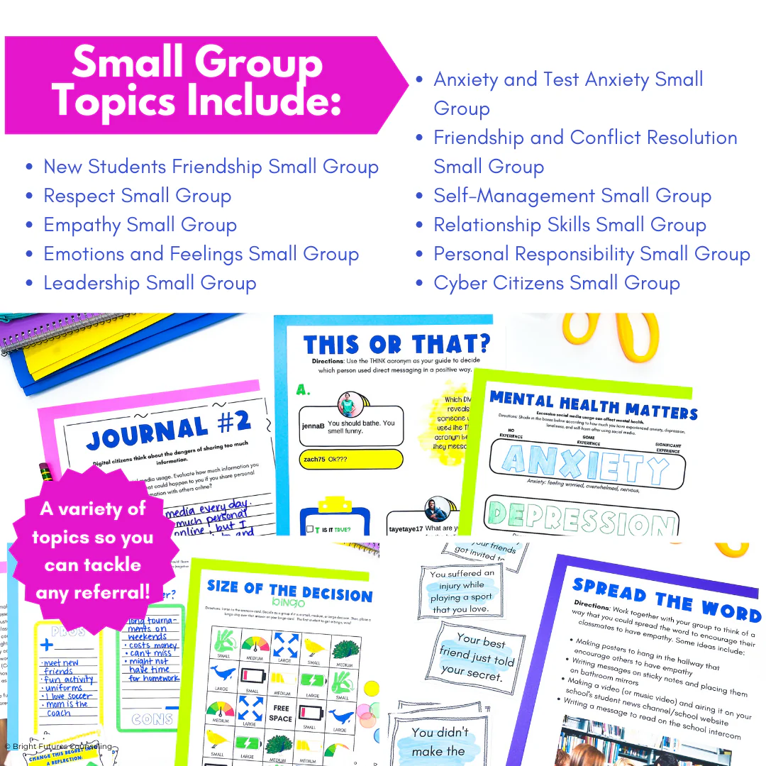 Middle School Counseling Curriculum Counseling Lesson Plans - Image 8