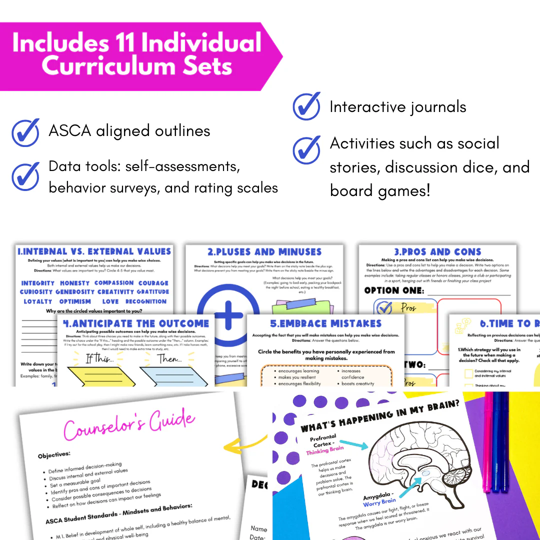 Middle School Counseling Curriculum Counseling Lesson Plans - Image 9