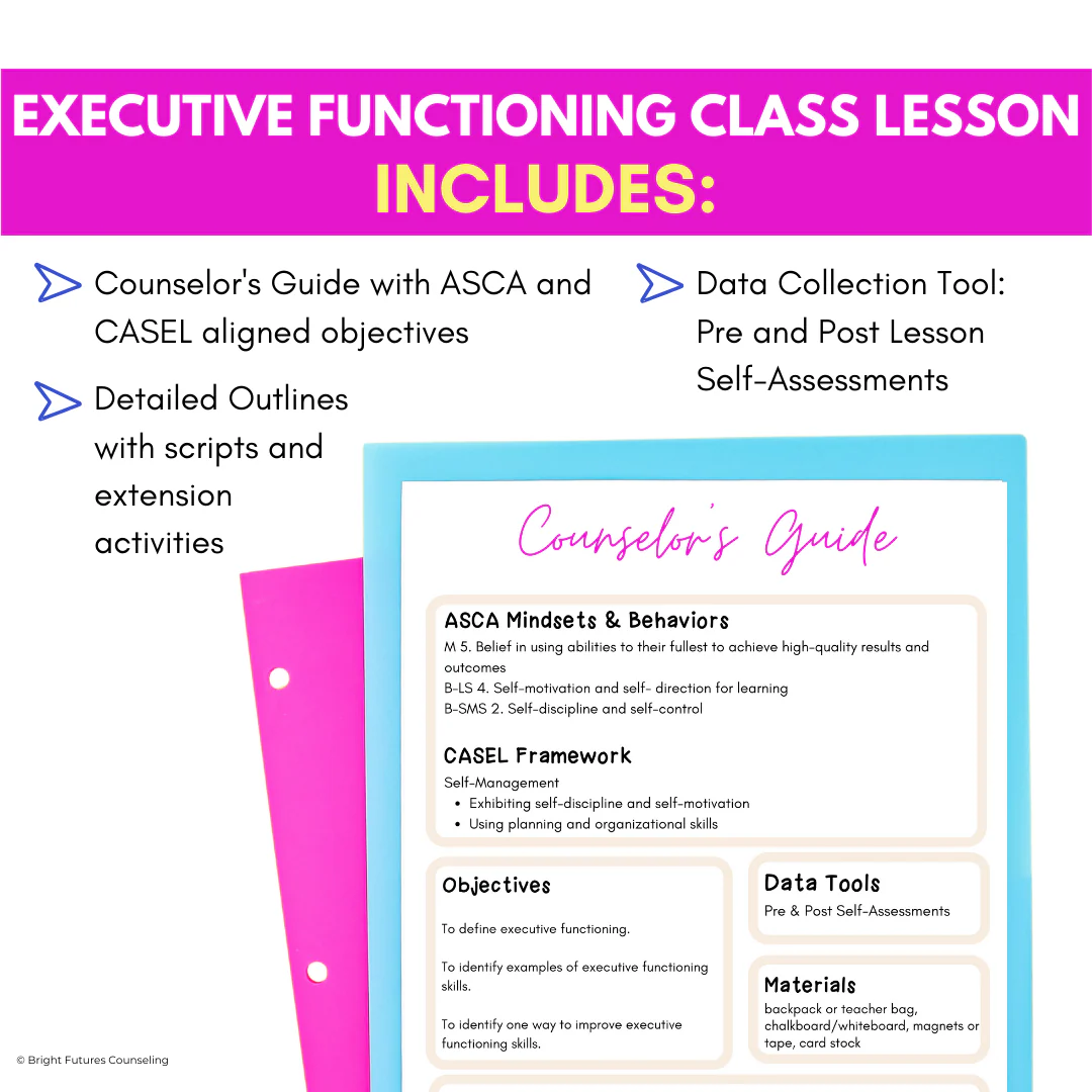 Executive Functioning Lesson Plans for Middle School Study Skills & Counseling - Image 5