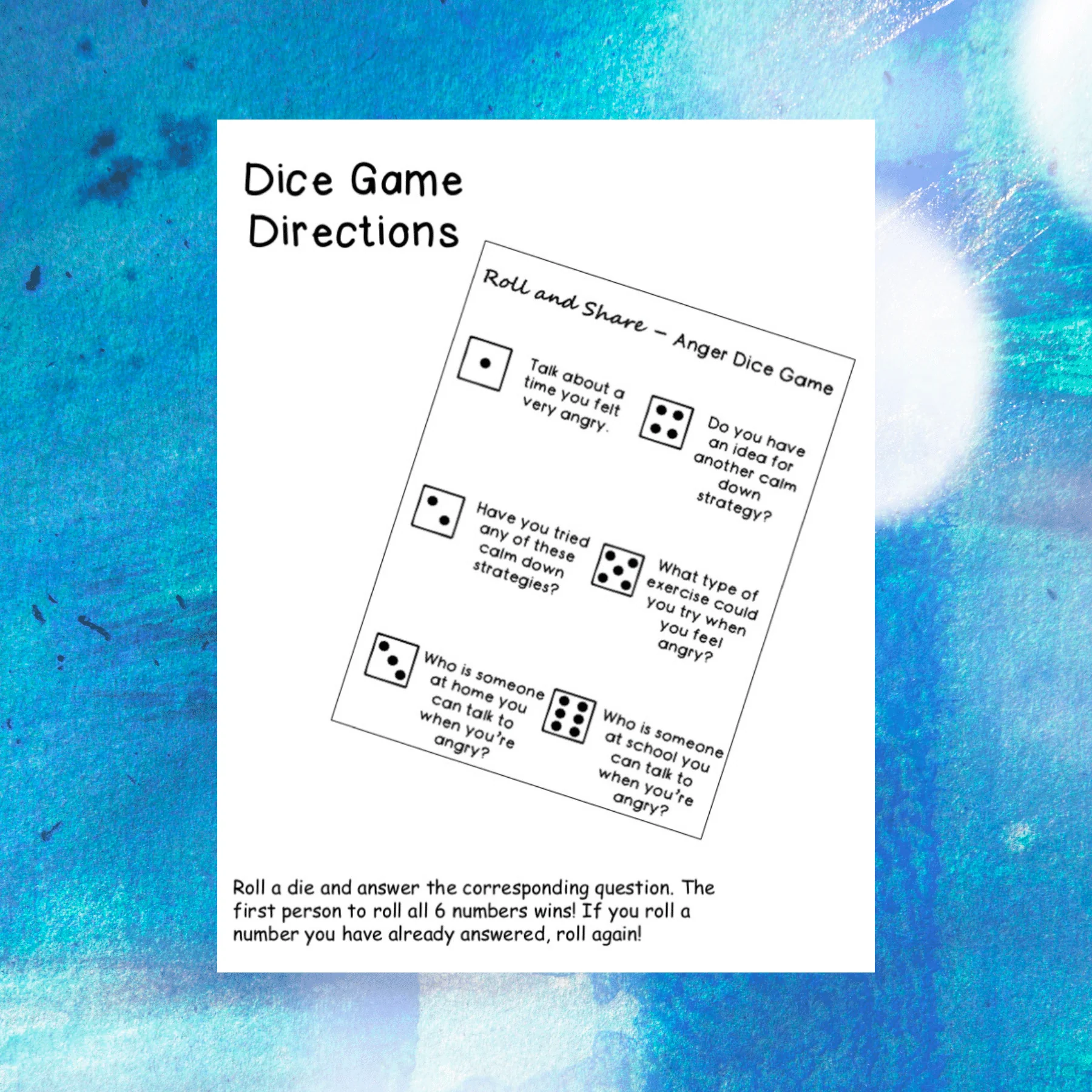 Anger Management Games Chill Zone School Counseling Games - Image 7