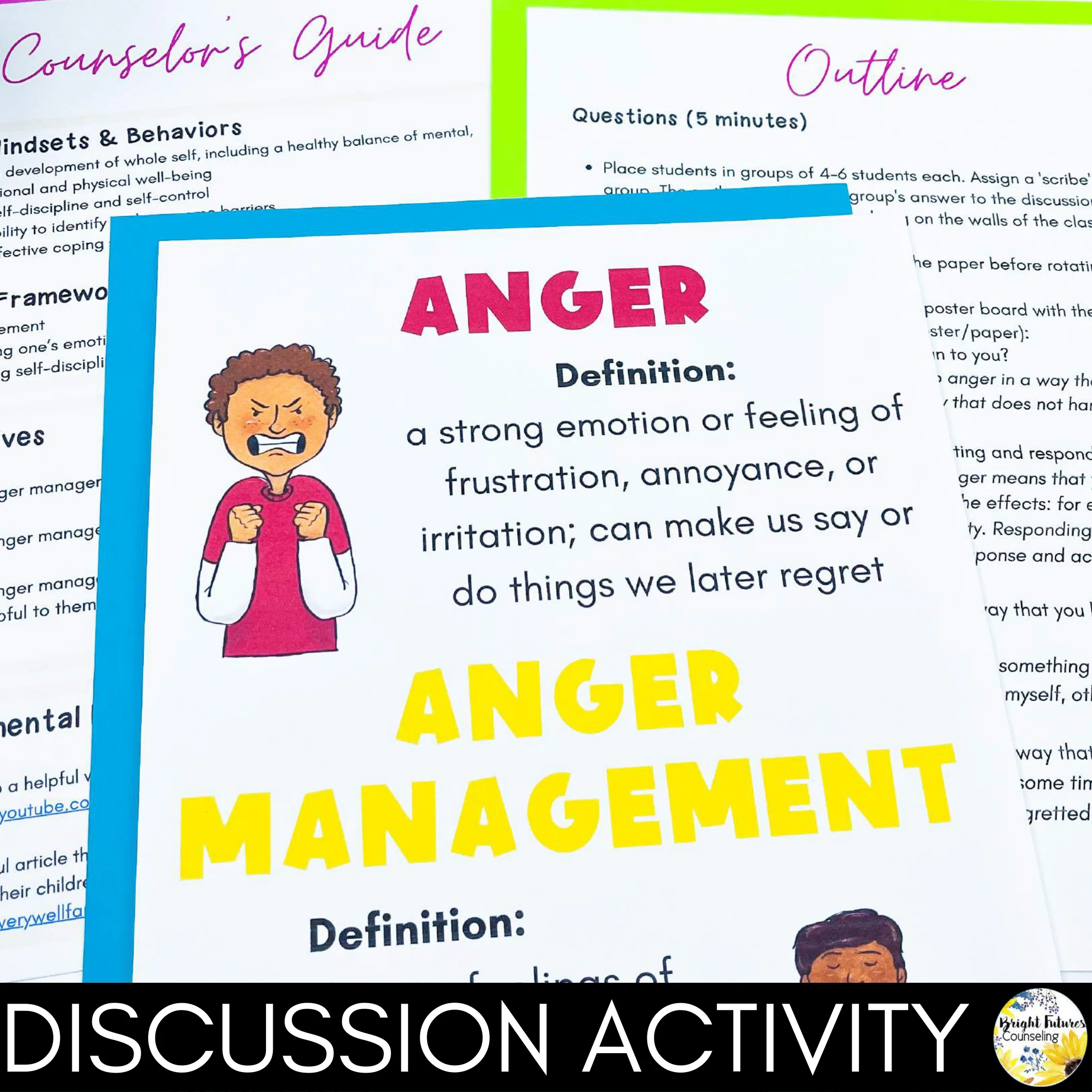 Anger Management Lesson for Social Emotional Learning and School Counseling - Image 5