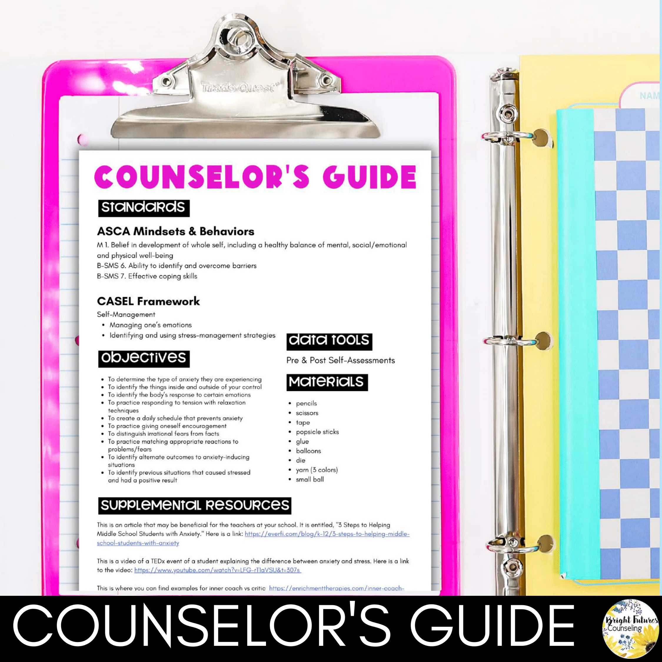 Middle School Anxiety and Test Anxiety Counseling Group | Anxiety Coping Skills - Image 3