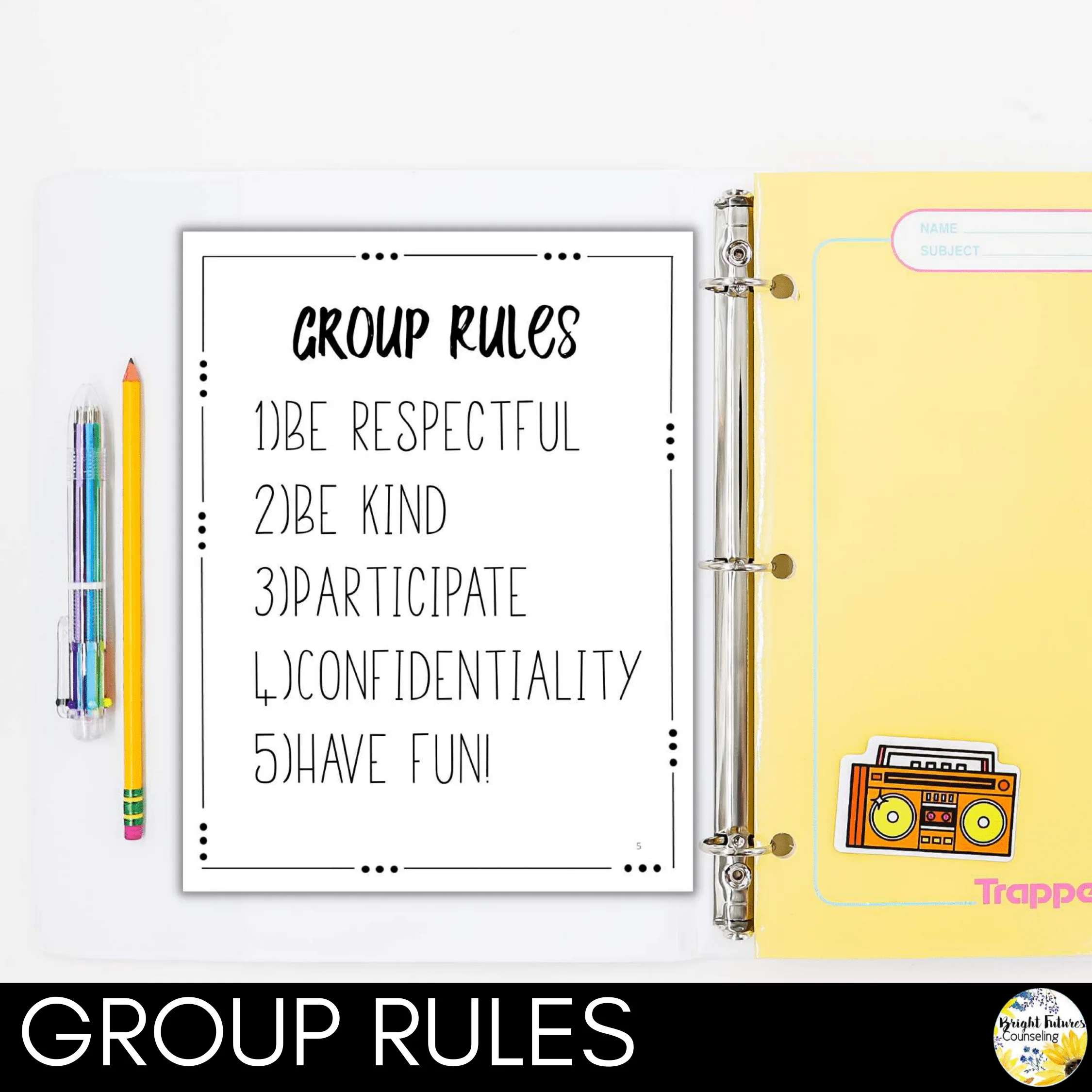 Middle School Anxiety and Test Anxiety Counseling Group | Anxiety Coping Skills - Image 5