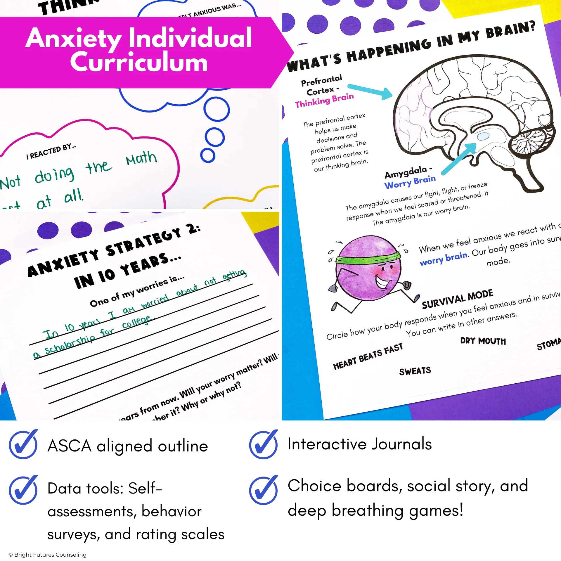 Anxiety 3 Tier Curriculum-Comprehensive Research-Based School Counseling Program - Image 6