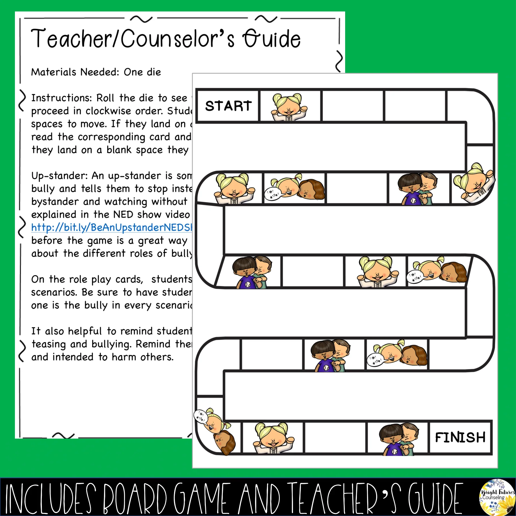 Bullying Prevention Board Game - School Counseling Game with Digital Version - Image 2