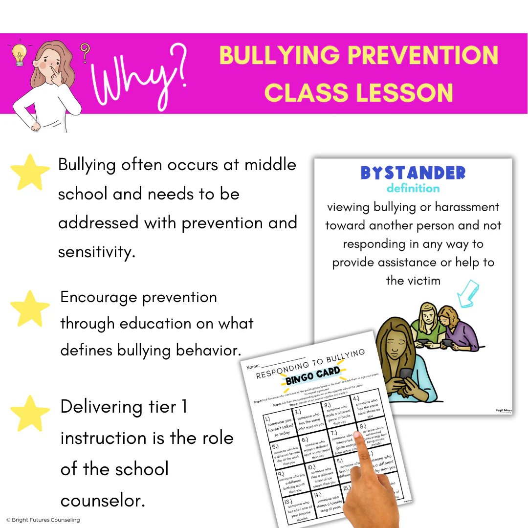 Bullying Prevention Lesson for Middle School Counseling - Image 3