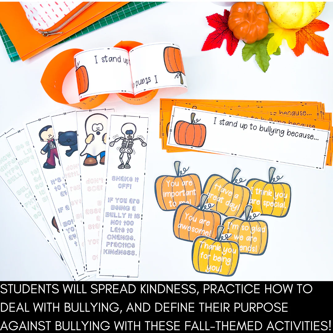 Bullying Prevention School Wide Activities - Fall and Halloween Activities - Image 2