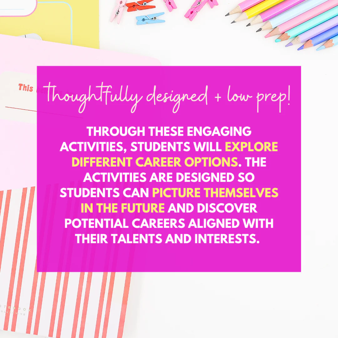 Career Exploration Lesson for Elementary - Career Exploration Worksheets - Image 2