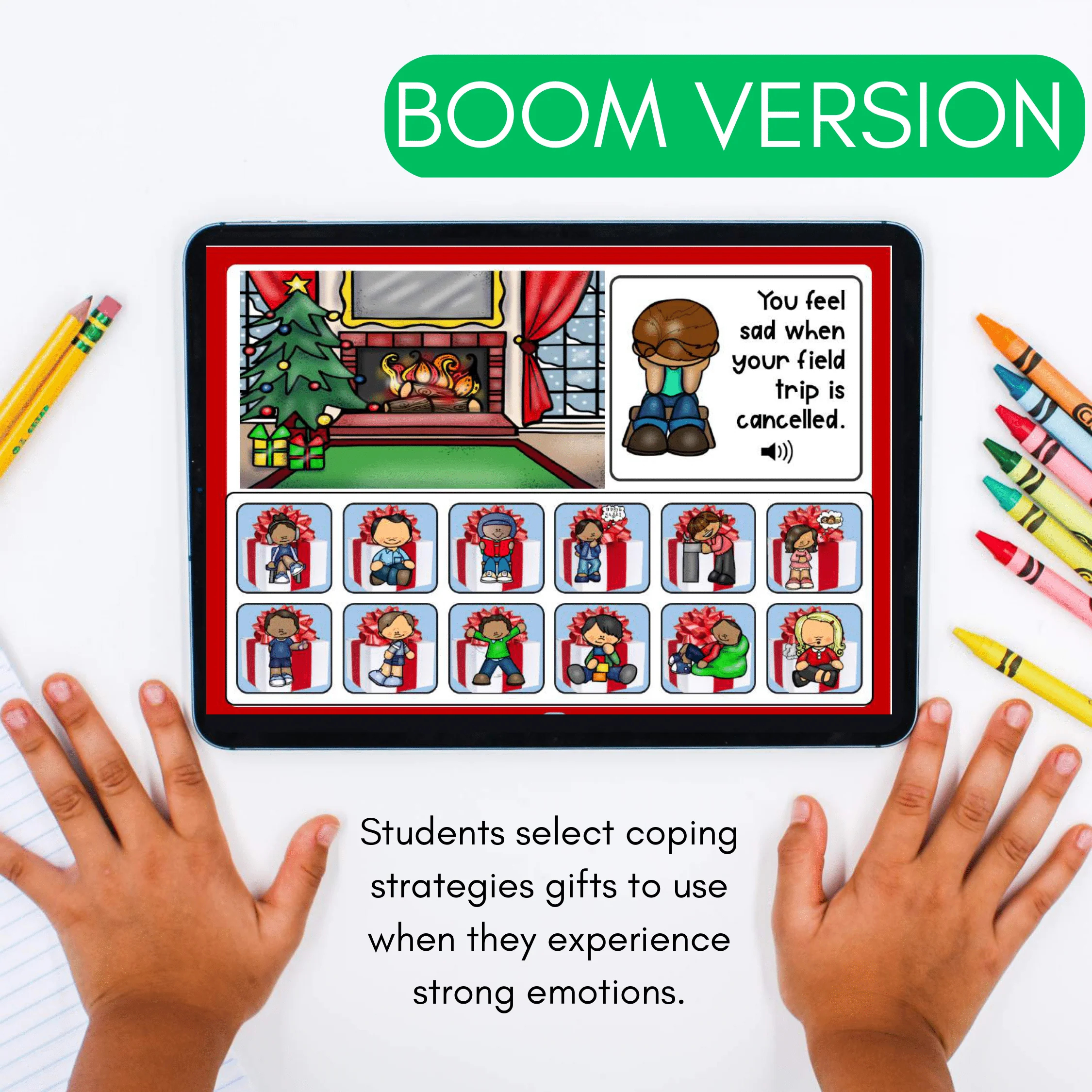 Christmas Coping Strategies Digital Activity - Holiday School Counseling SEL - Image 3