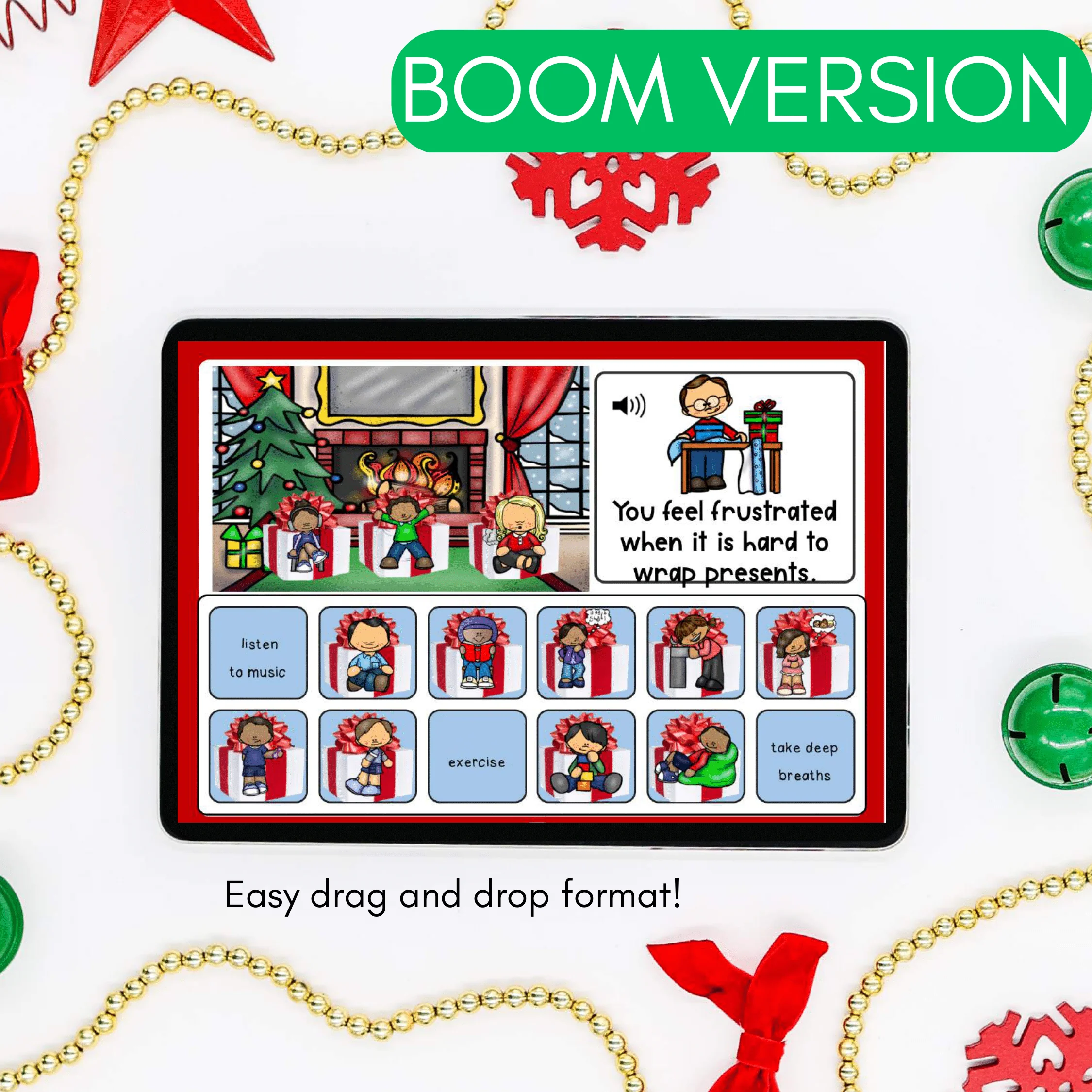 Christmas Coping Strategies Digital Activity - Holiday School Counseling SEL - Image 4