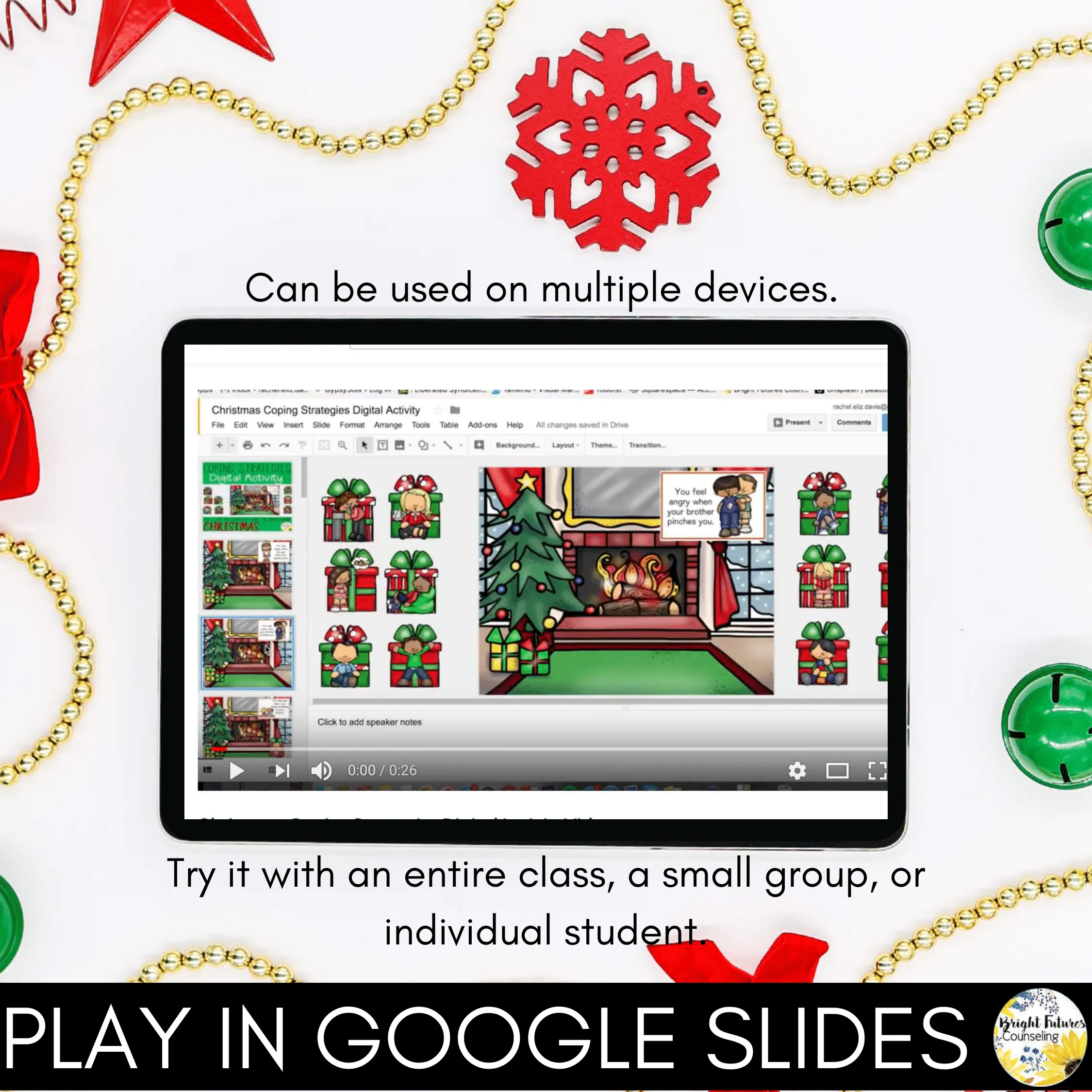 Christmas Coping Strategies Digital Activity - Holiday School Counseling SEL - Image 5