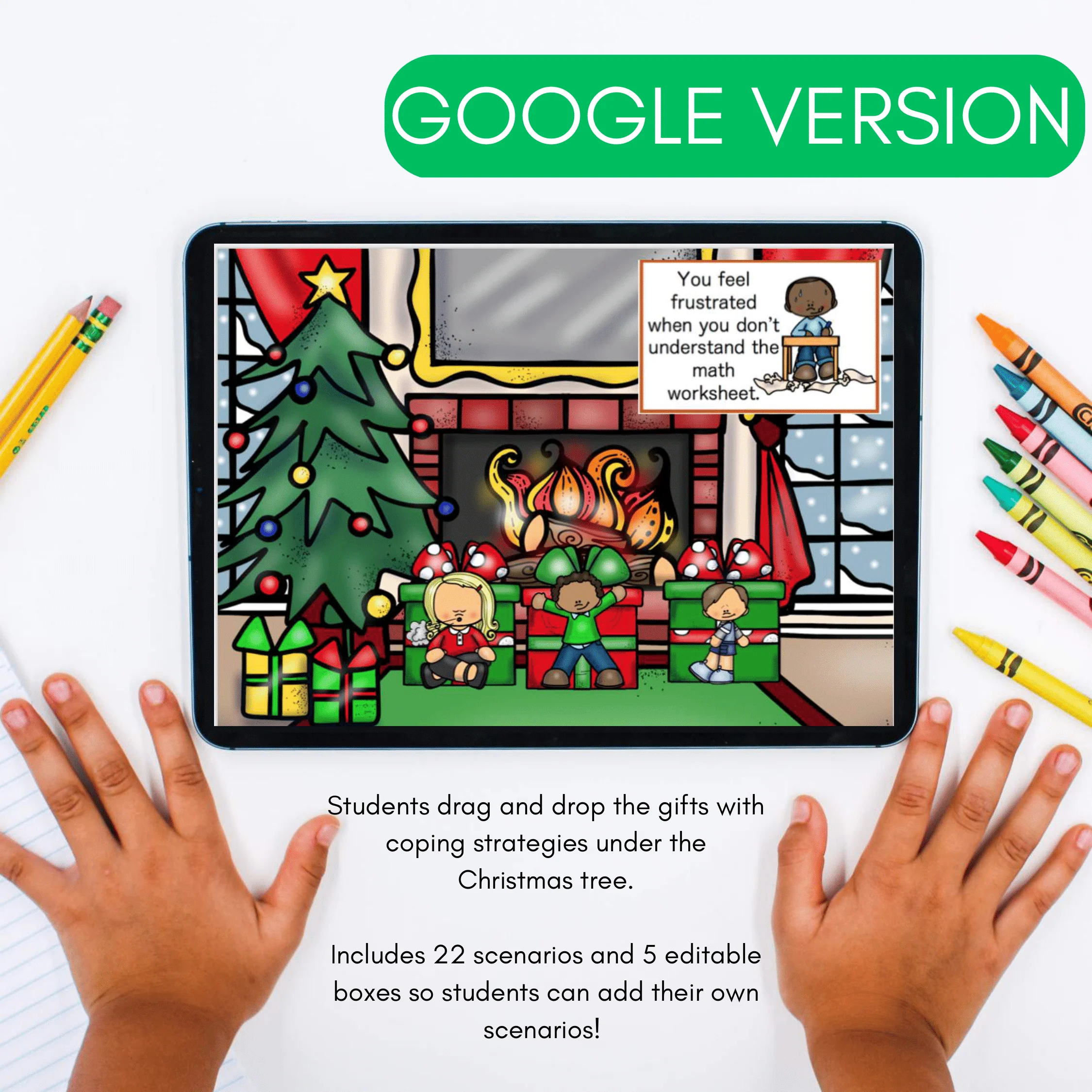 Christmas Coping Strategies Digital Activity - Holiday School Counseling SEL - Image 6