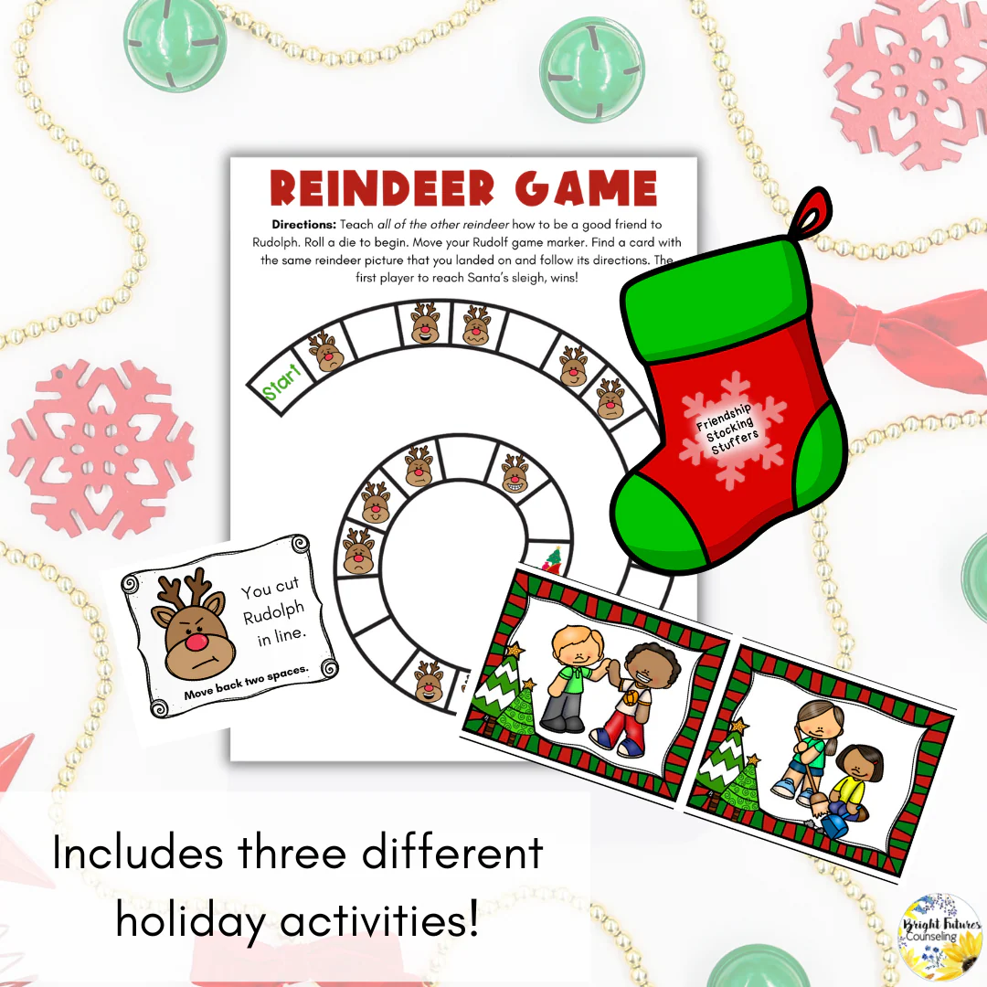 Christmas & Holiday Friendship Activities - Holiday Games & SEL Friendship Craft - Image 2
