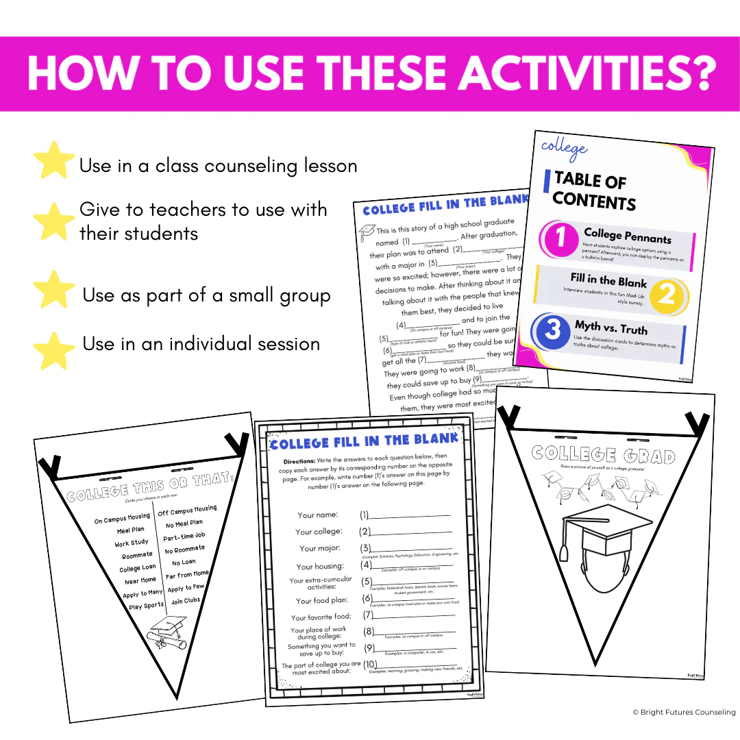 College Exploration Elementary Lesson - College and Career Readiness Activities - Image 8