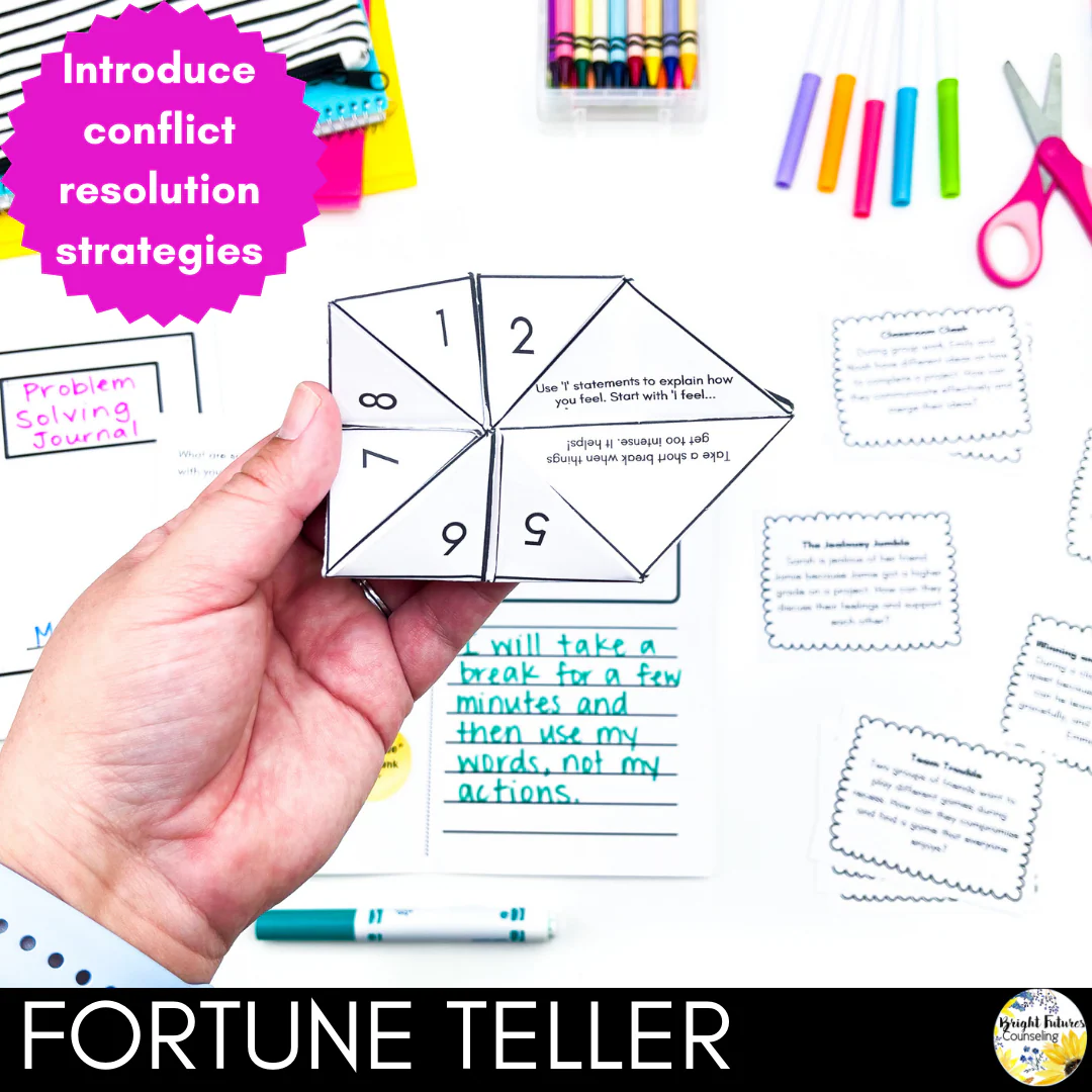 Conflict Resolution Activities - Elementary Conflict Resolution Situation Cards - Image 5