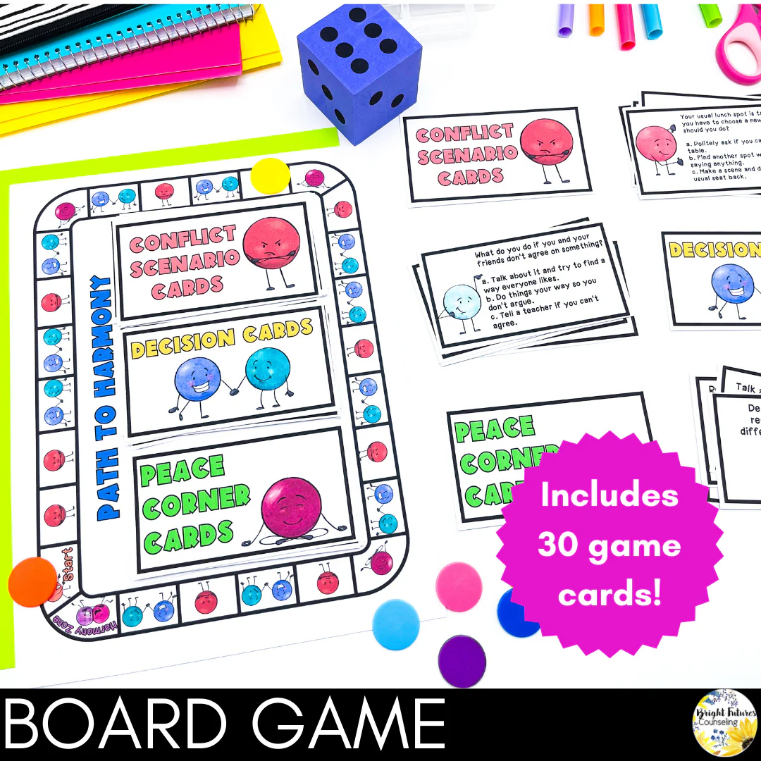 Conflict Resolution Activities - Elementary Conflict Resolution Situation Cards - Image 9