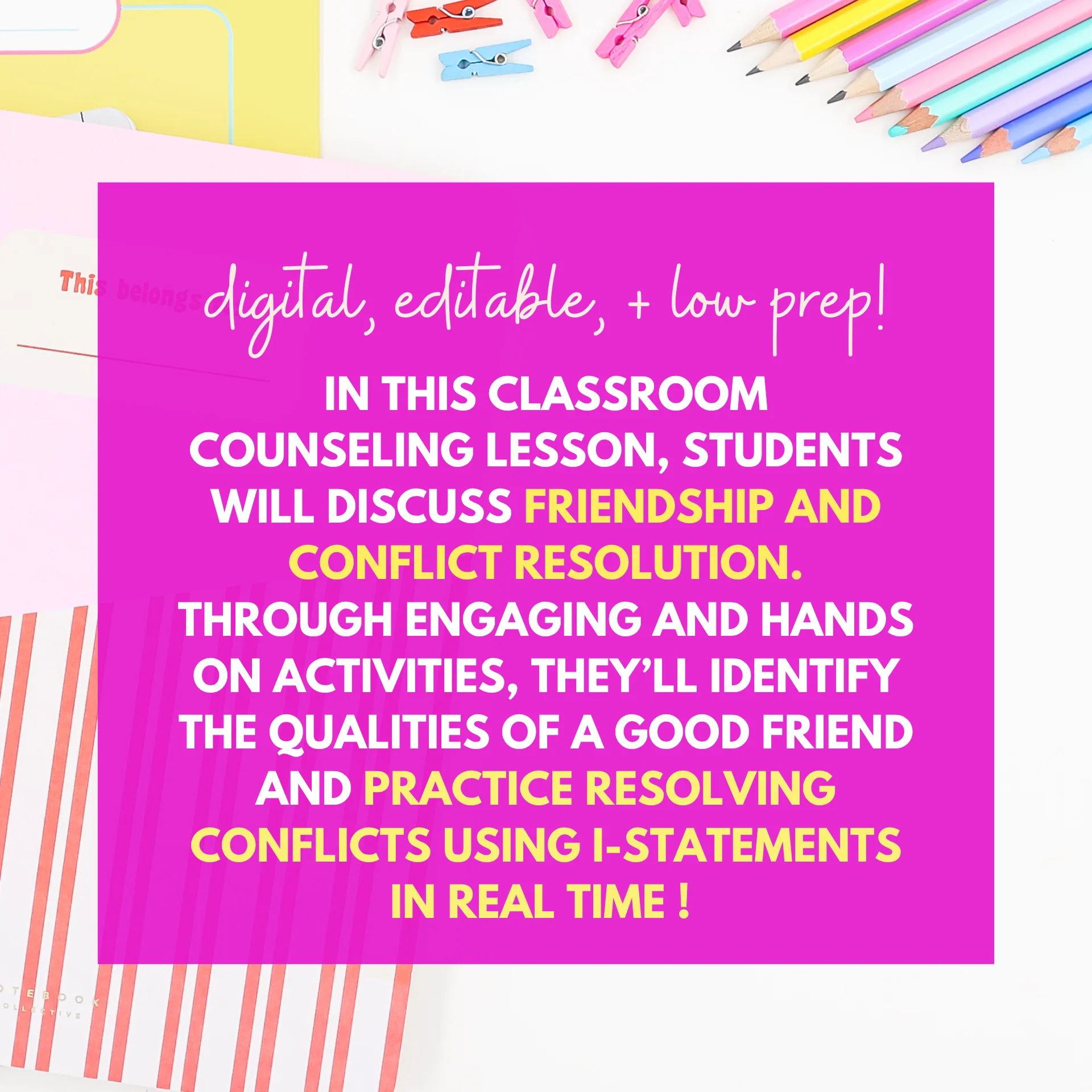 Conflict Resolution Activities and Lesson - Friendship Activities Digital Lesson - Image 2