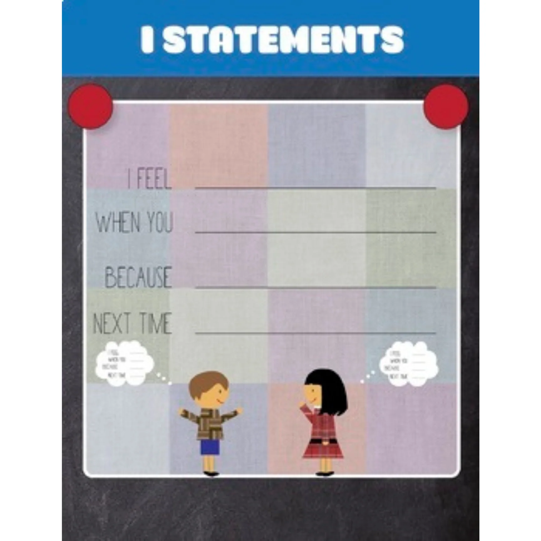 I Statements for Kids Poster | Conflict Resolution Office Decor - Image 2