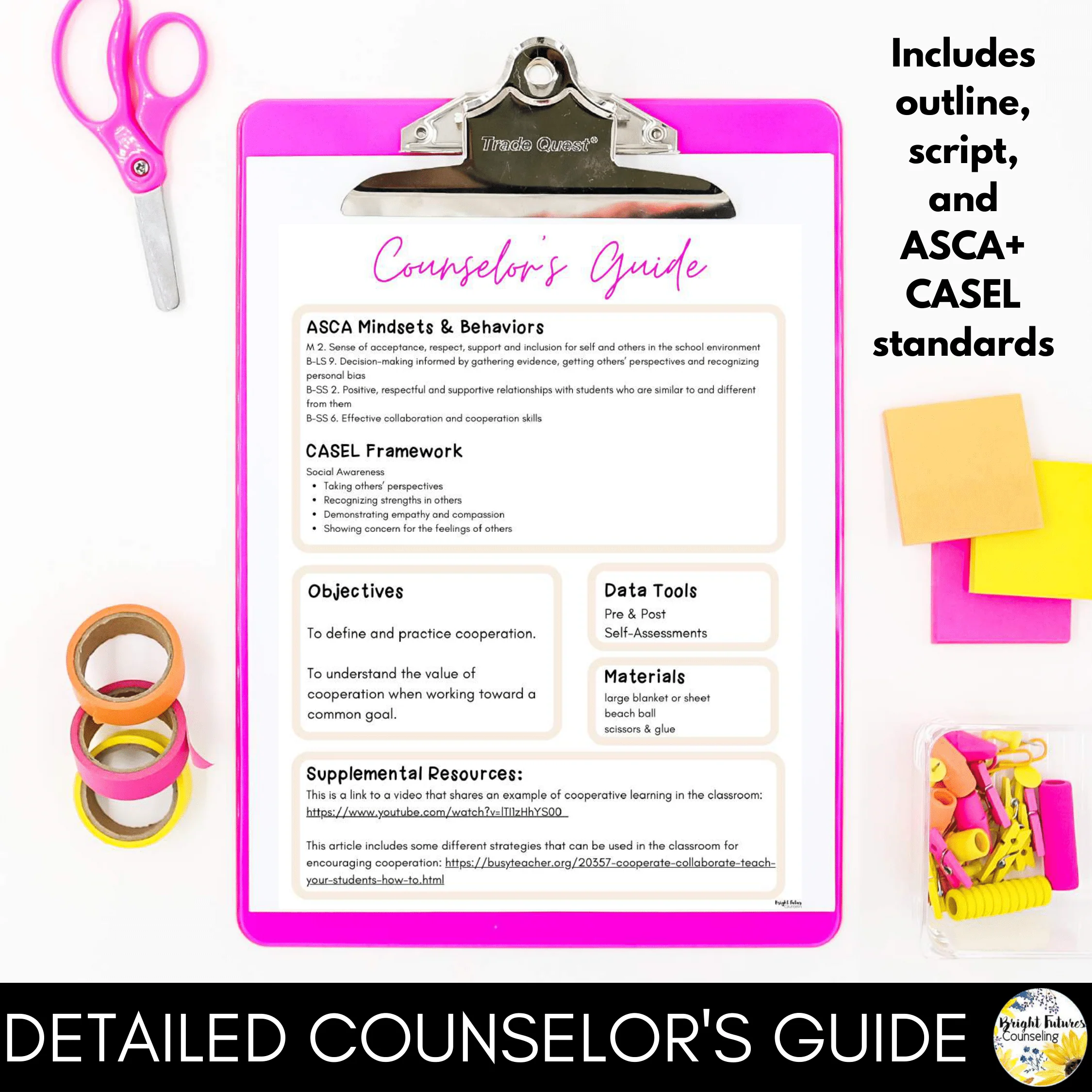 Cooperation Lesson for Social Emotional Learning & Elementary School Counseling - Image 2