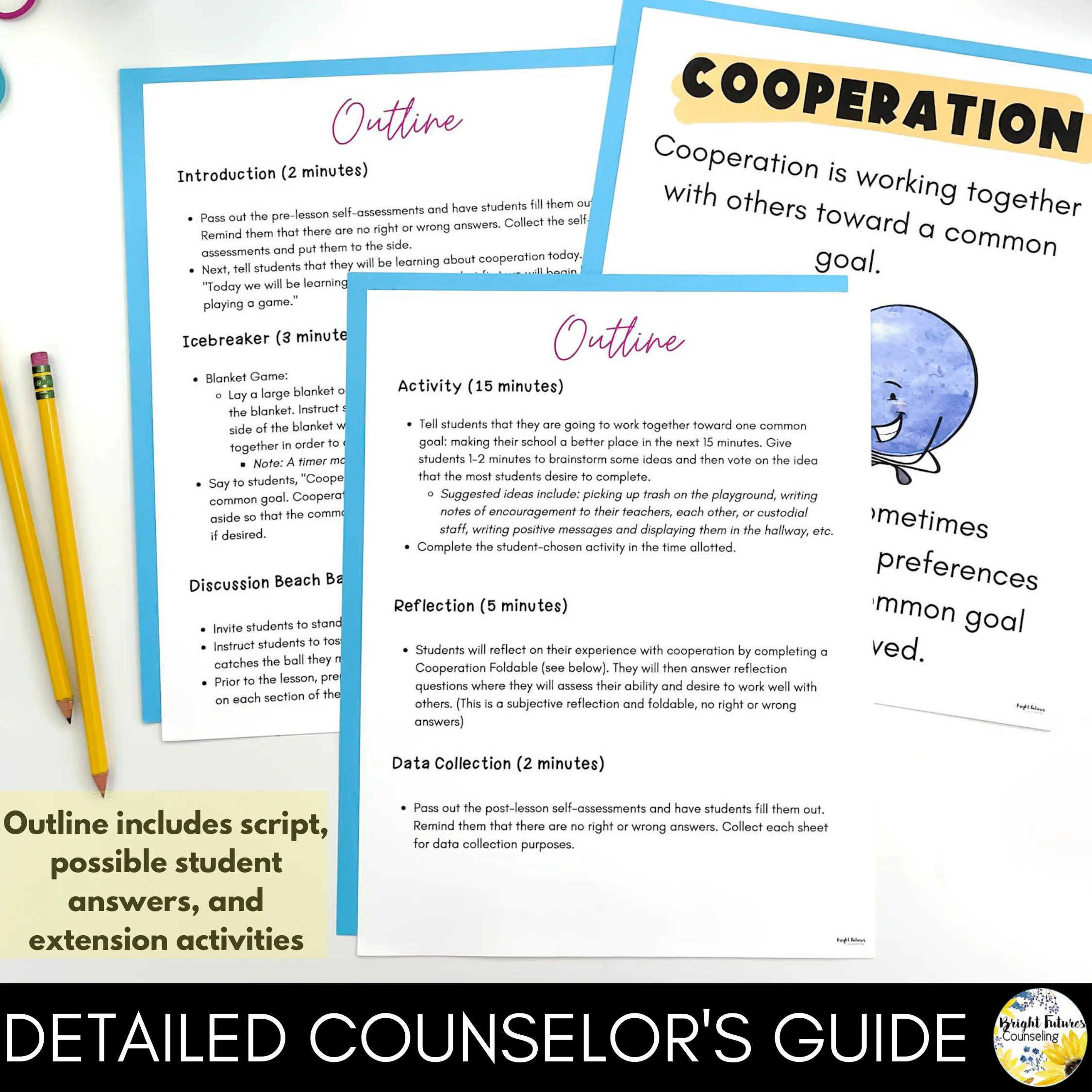 Cooperation Lesson for Social Emotional Learning & Elementary School Counseling - Image 3