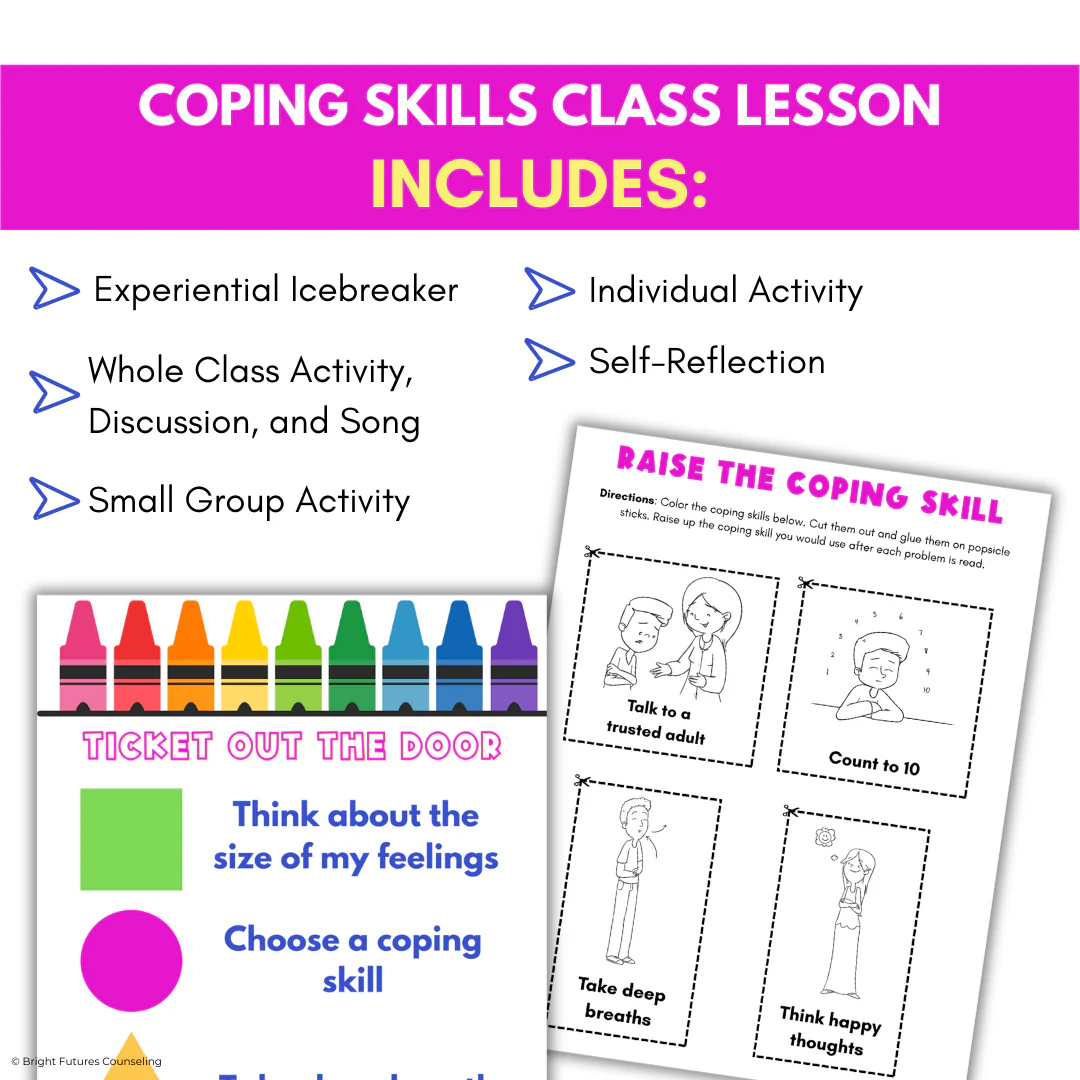 Coping Skills Activities & Lesson - Coping Skills Worksheets for Kindergarten - Image 5