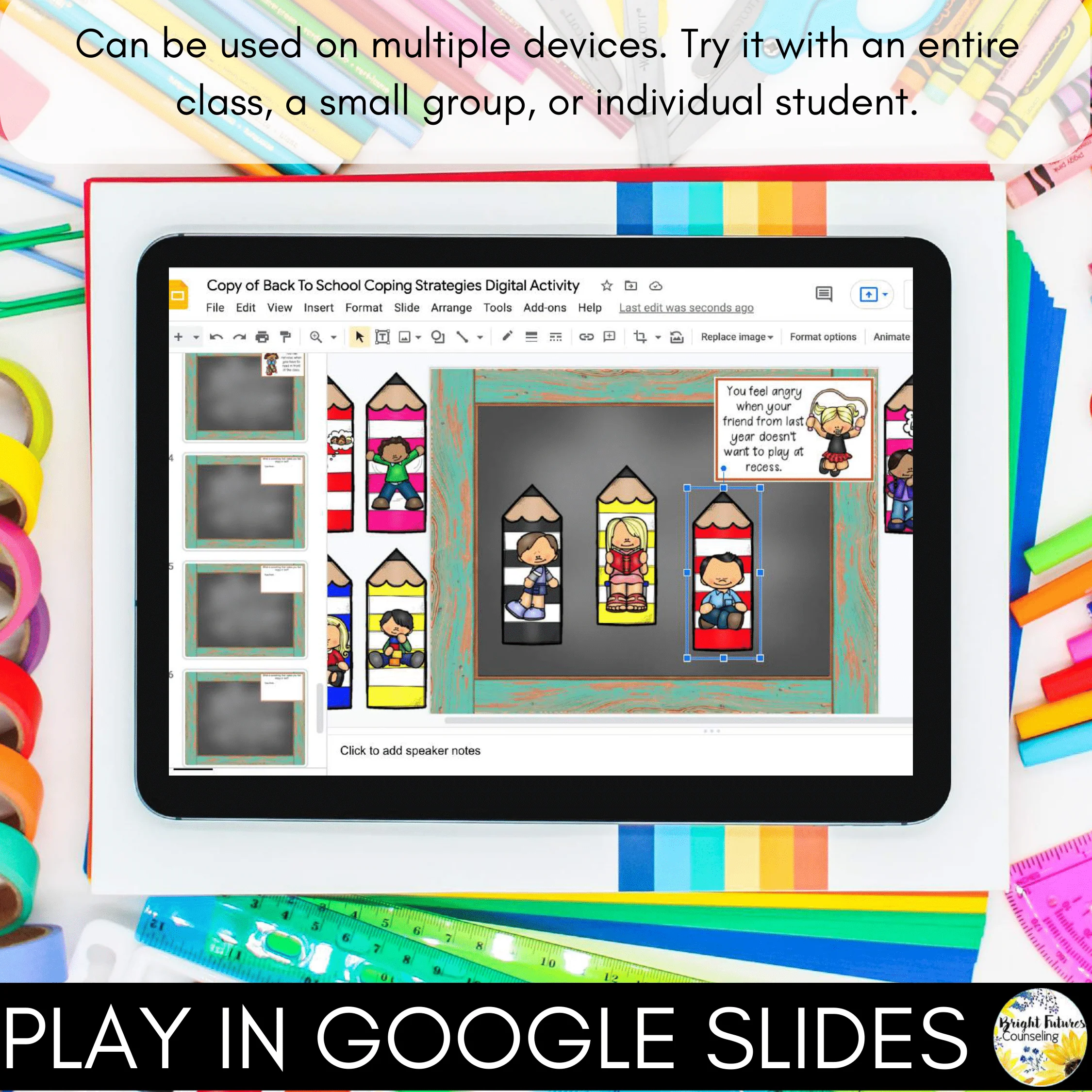 Coping Strategies Back to School Boom Cards + Google Slides Version - Image 5