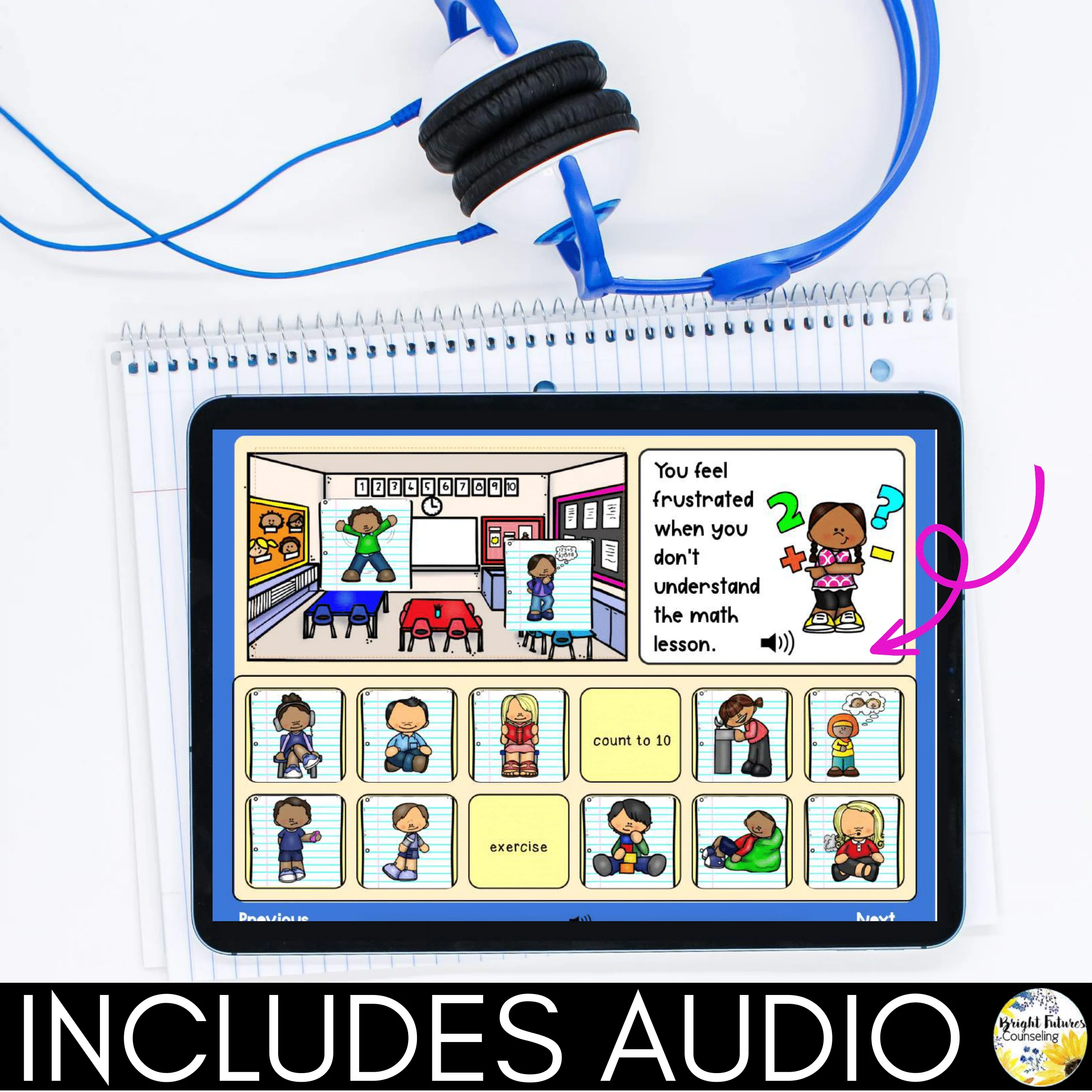 Coping Strategies Back to School Boom Cards + Google Slides Version - Image 9