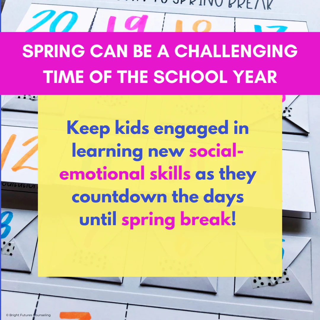 Countdown to Spring Break, School Counseling Spring Activity Pack - Image 2