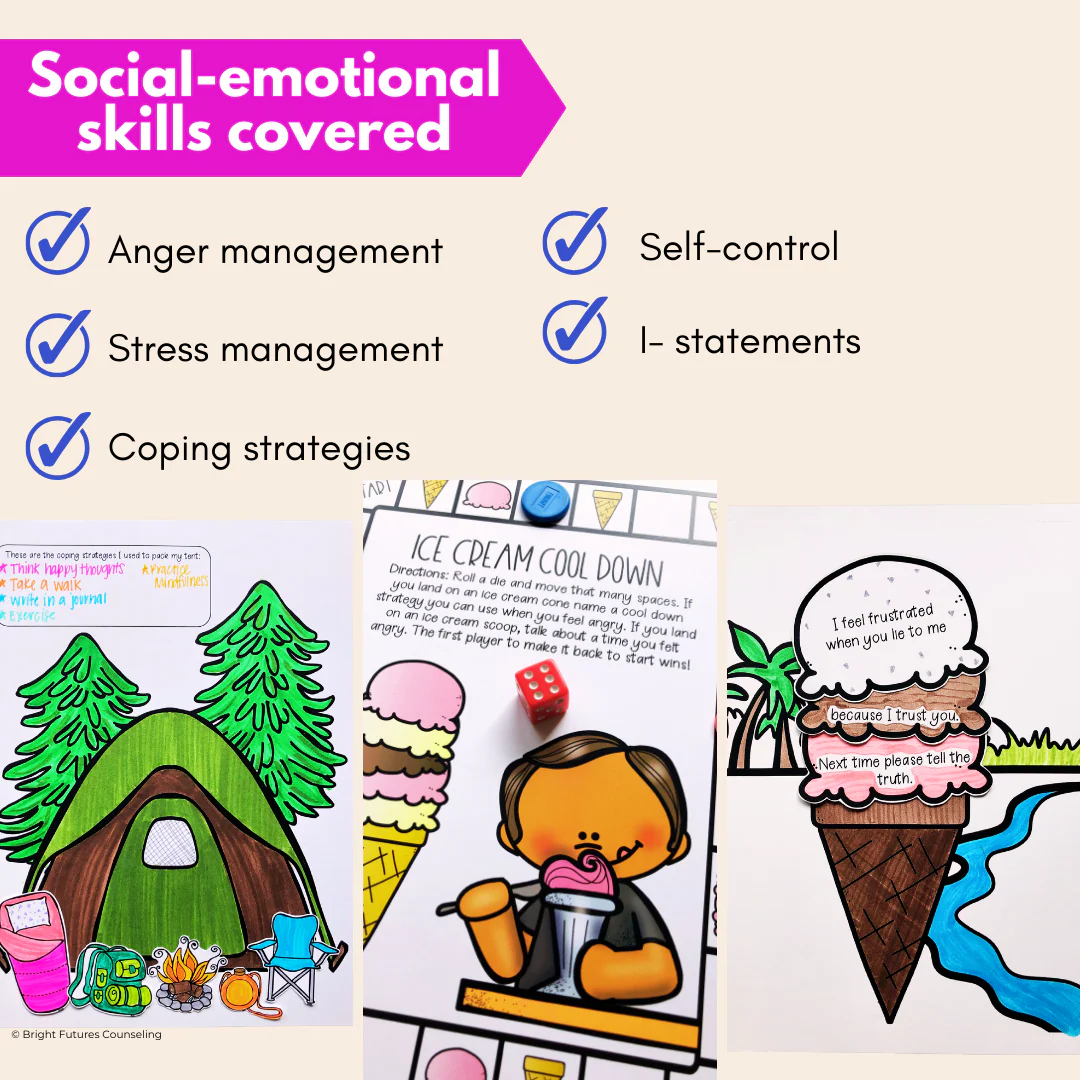 Countdown to Spring Break, School Counseling Spring Activity Pack - Image 4