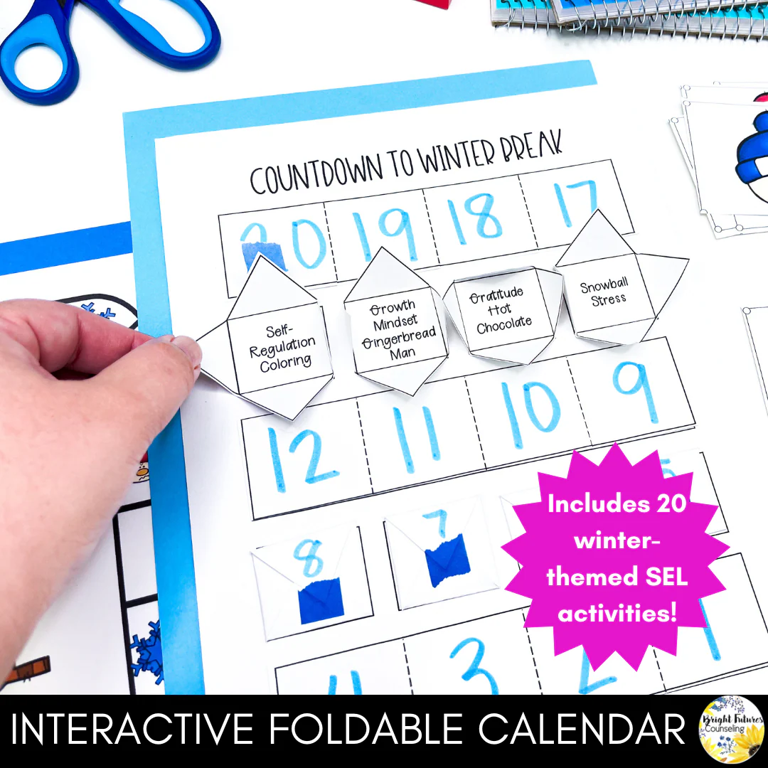 Countdown to Winter Break - Winter Themed Counseling and SEL Activity Pack - Image 4