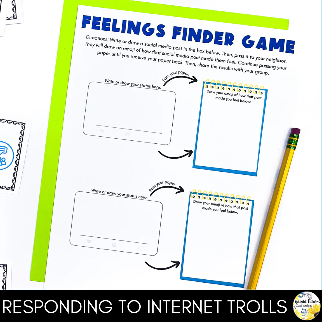 Cyberbullying & Cyber Safety Middle School Counseling Group and Activities - Image 16