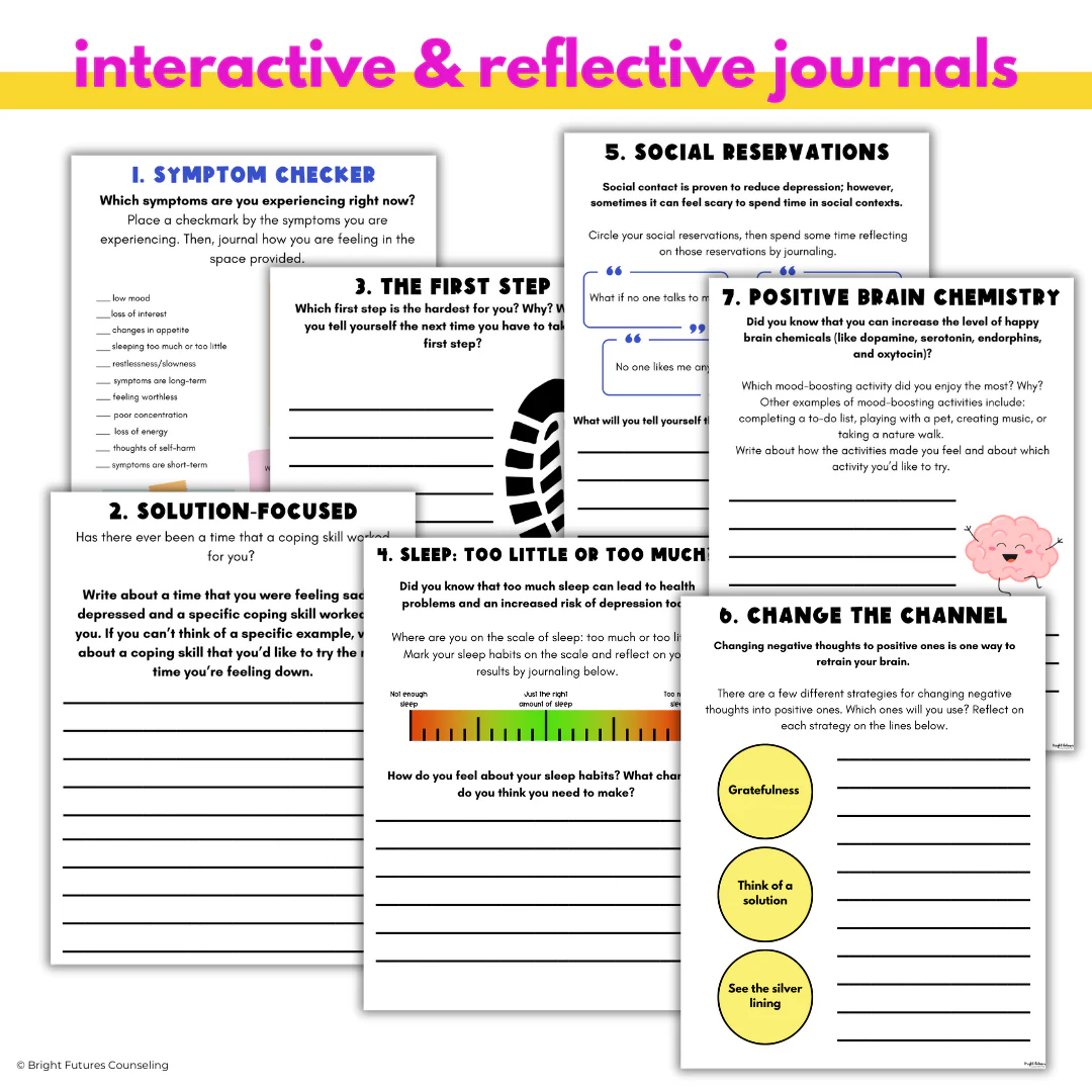 Depression Middle School Individual Counseling Curriculum - Image 11