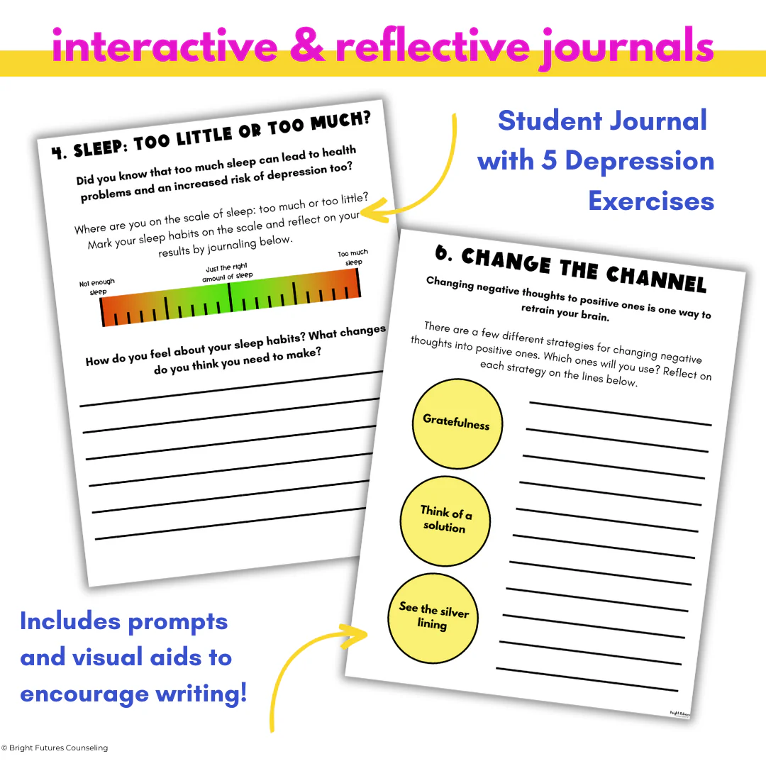 Depression Middle School Individual Counseling Curriculum - Image 12