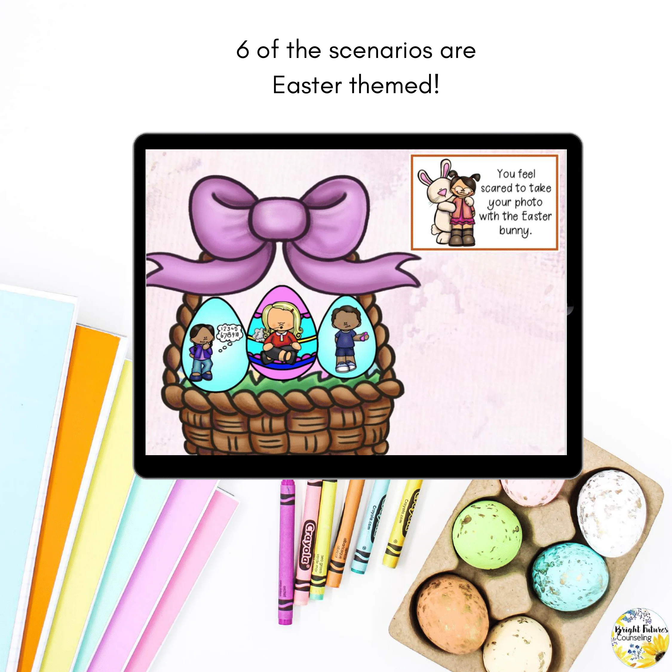 Easter Coping Strategies Distance Learning Boom Cards + Google Slides Version - Image 8