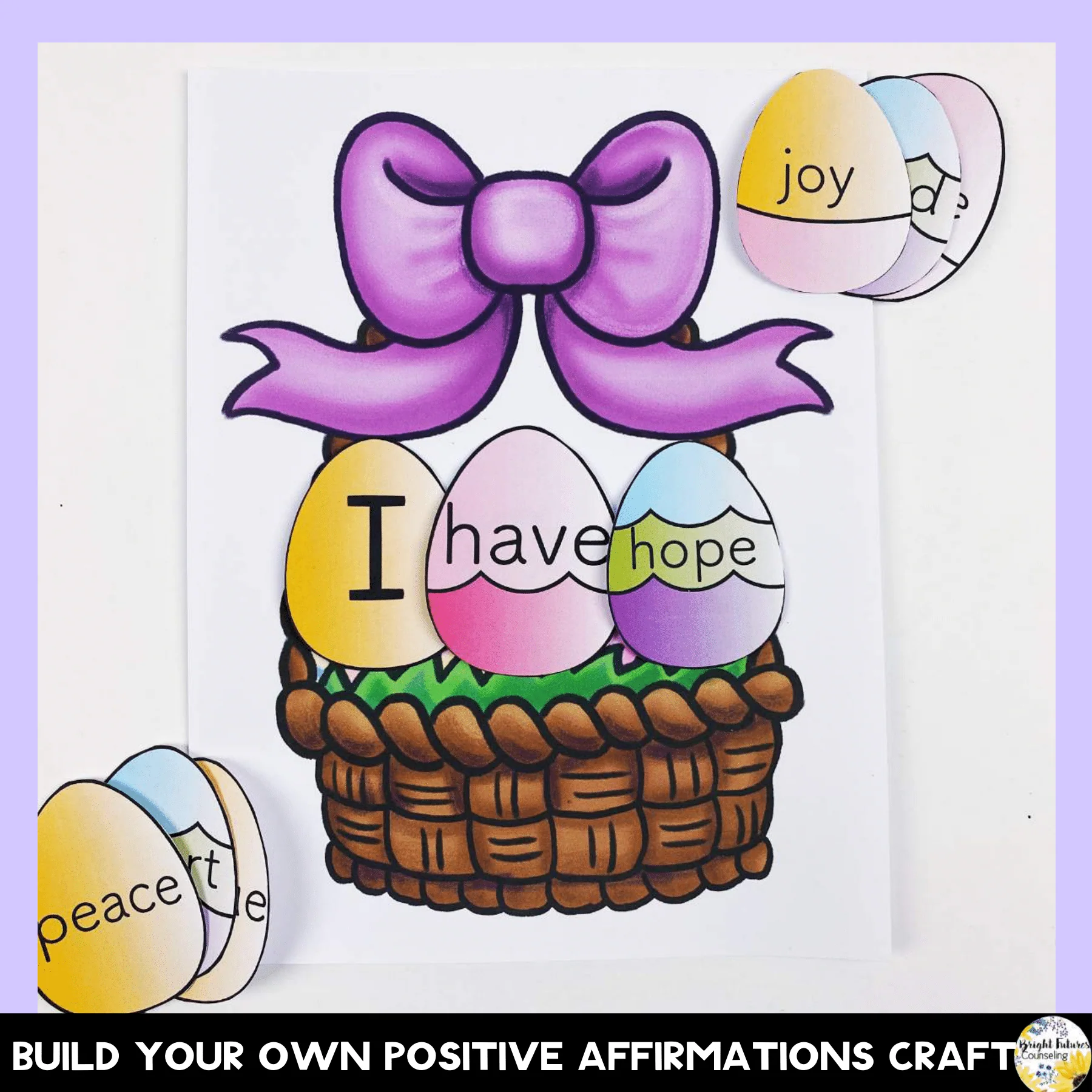 Easter Counseling Activities Bundle - School Counseling Easter Activities - Image 2