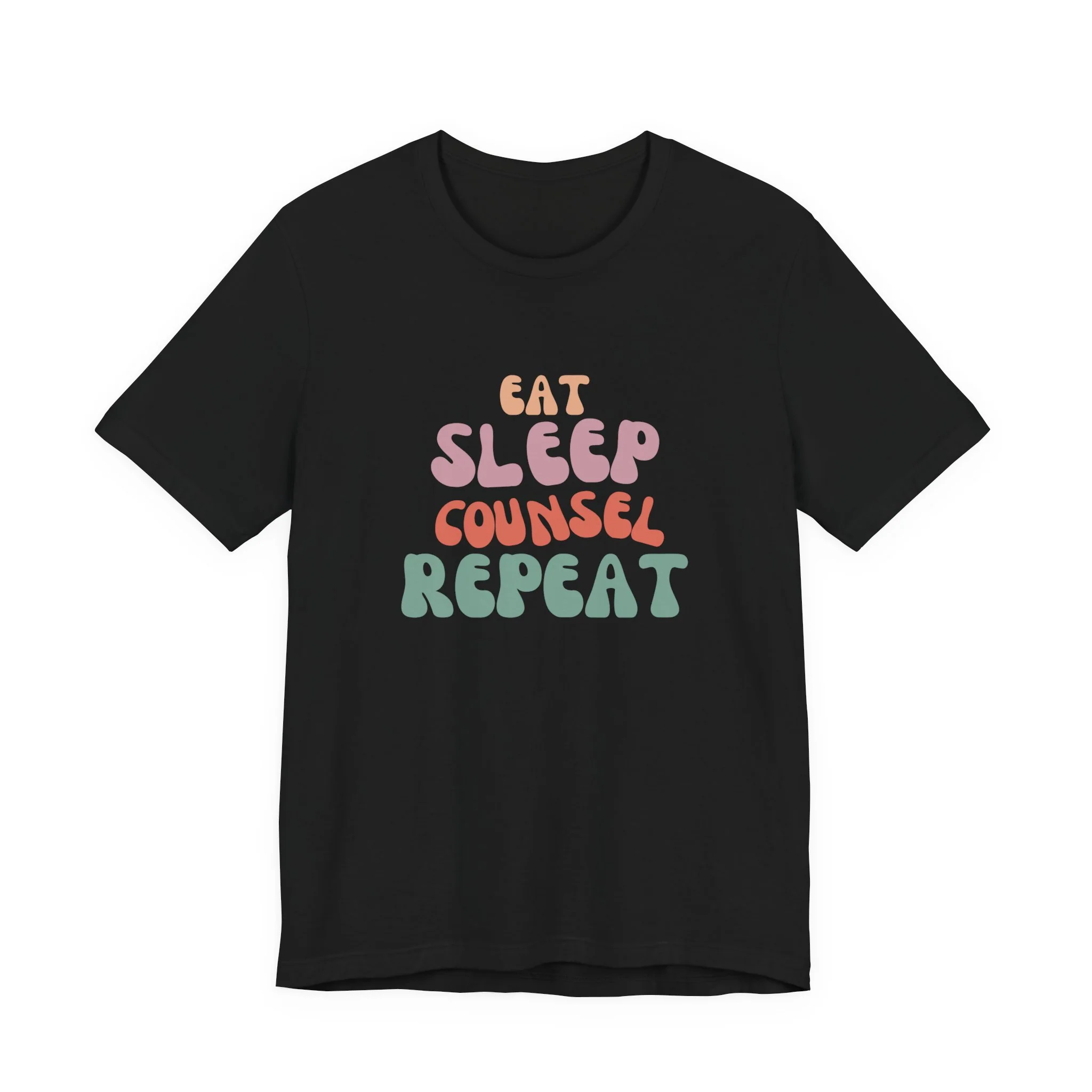 Eat Sleep Counsel Repeat T-Shirt - Image 2