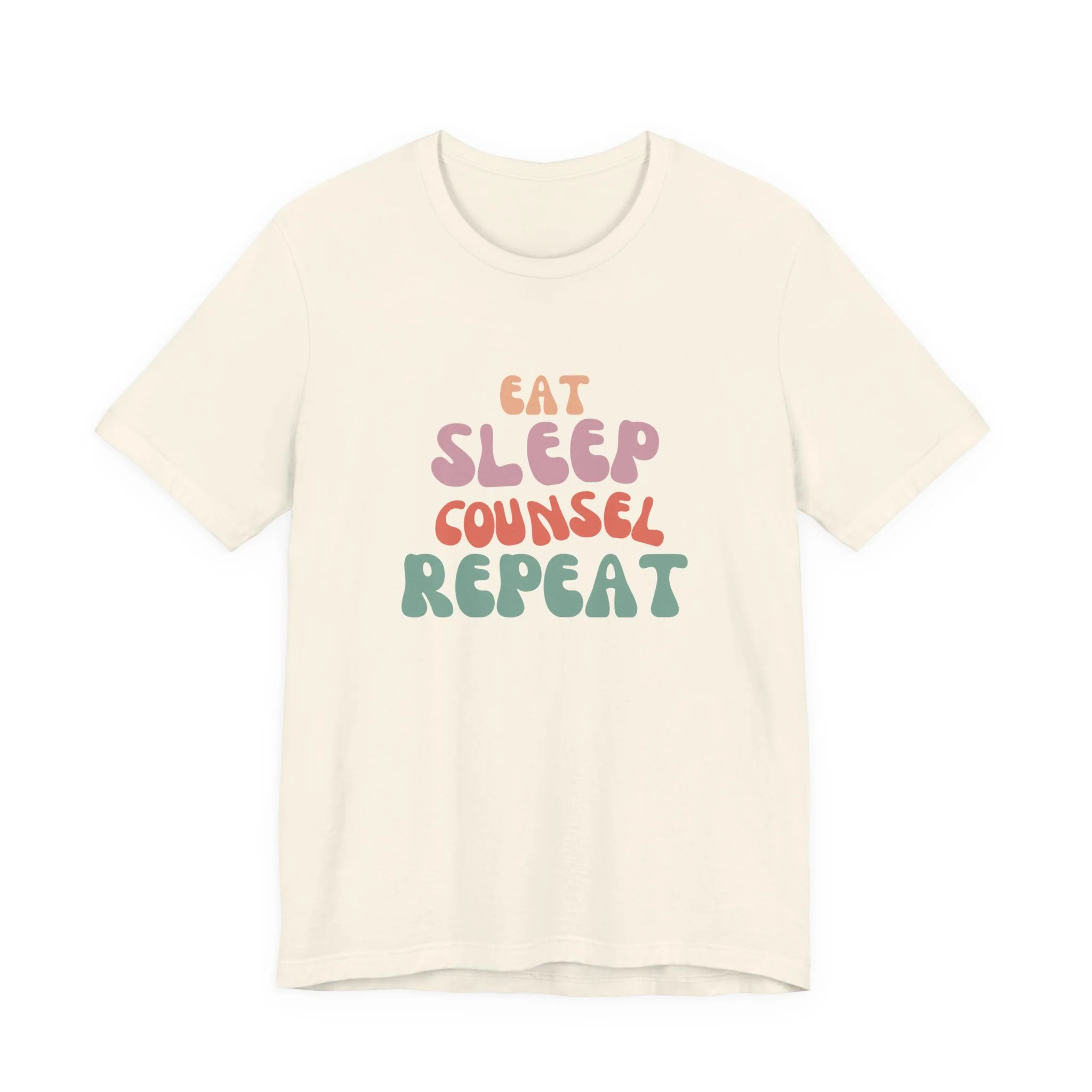 Eat Sleep Counsel Repeat T-Shirt - Image 3