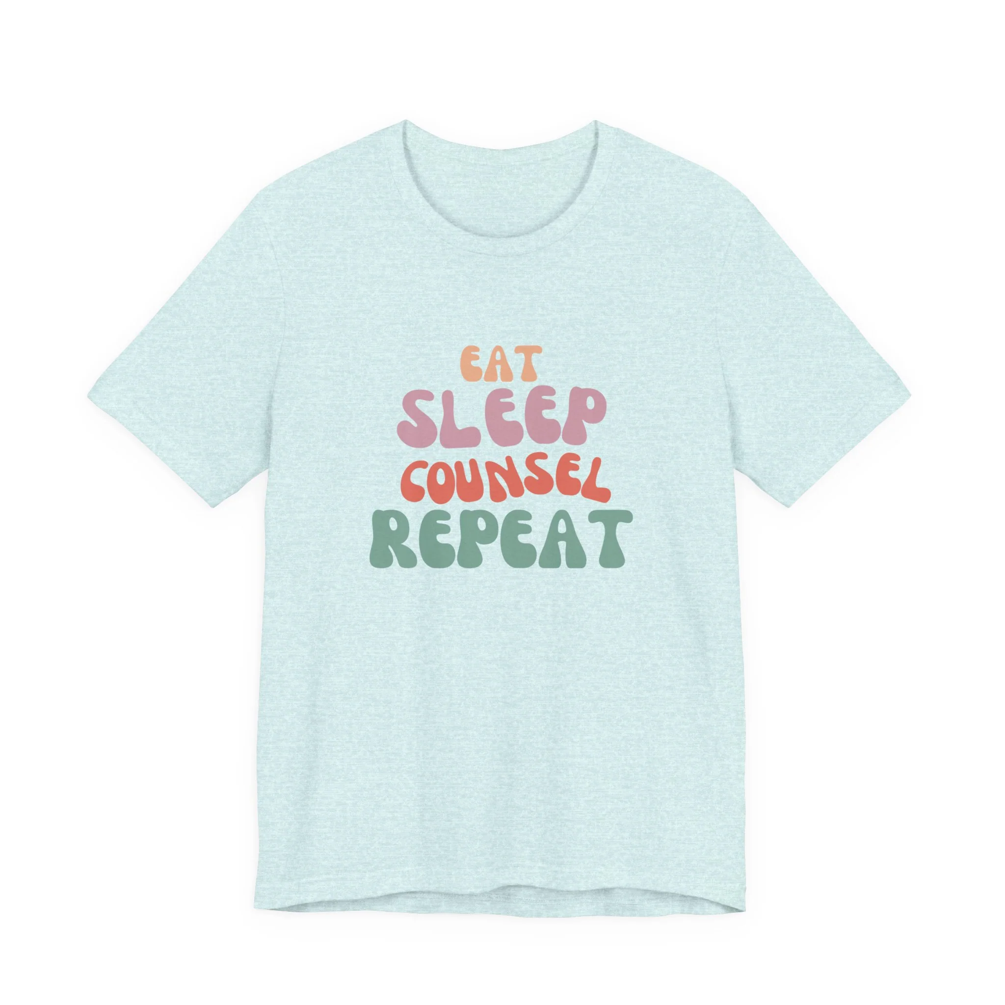 Eat Sleep Counsel Repeat T-Shirt - Image 4