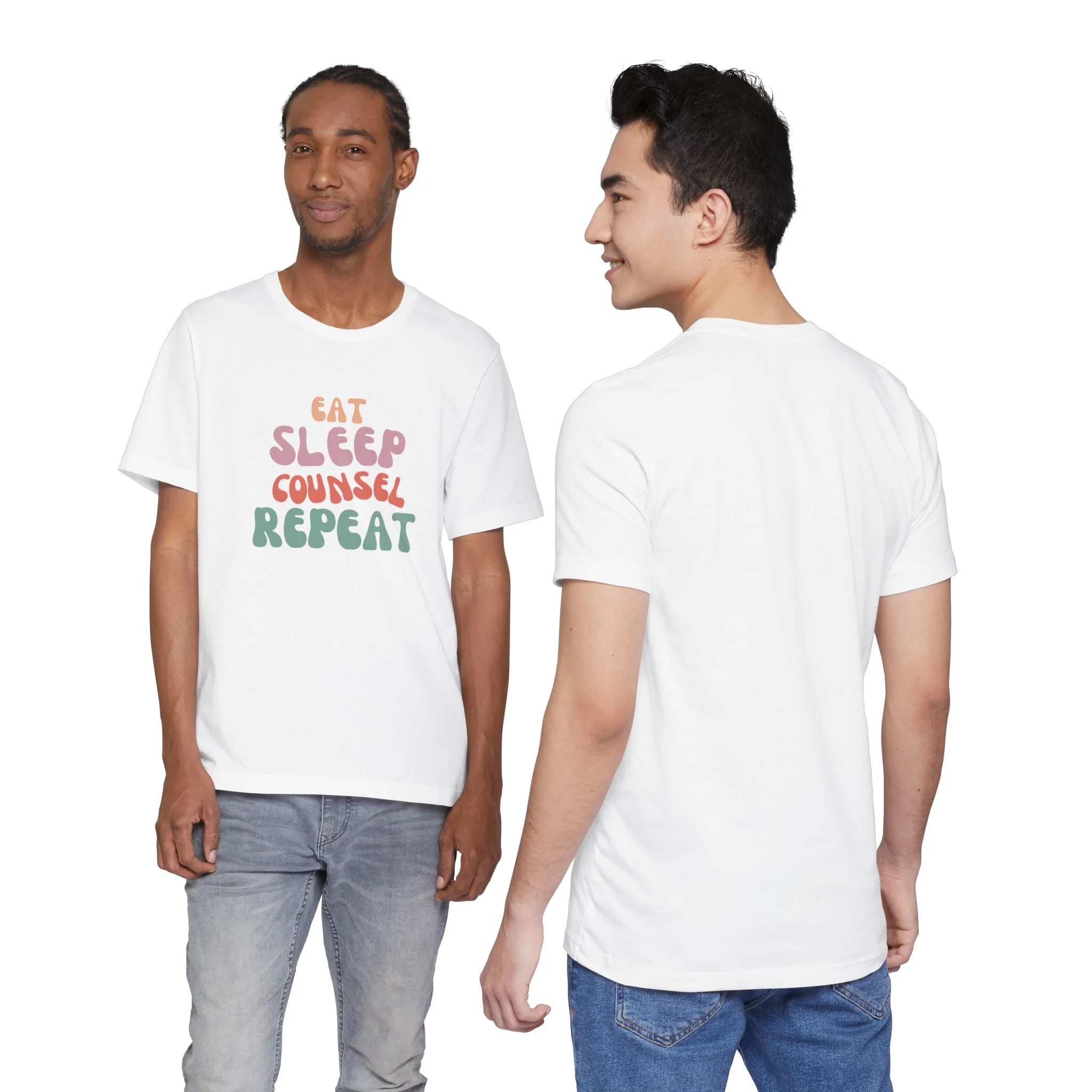 Eat Sleep Counsel Repeat T-Shirt - Image 7