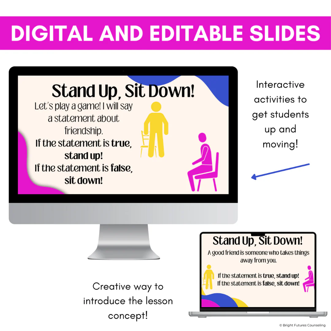 Elementary School Counseling Lessons - Digital & Editable Class Guidance Lessons - Image 5