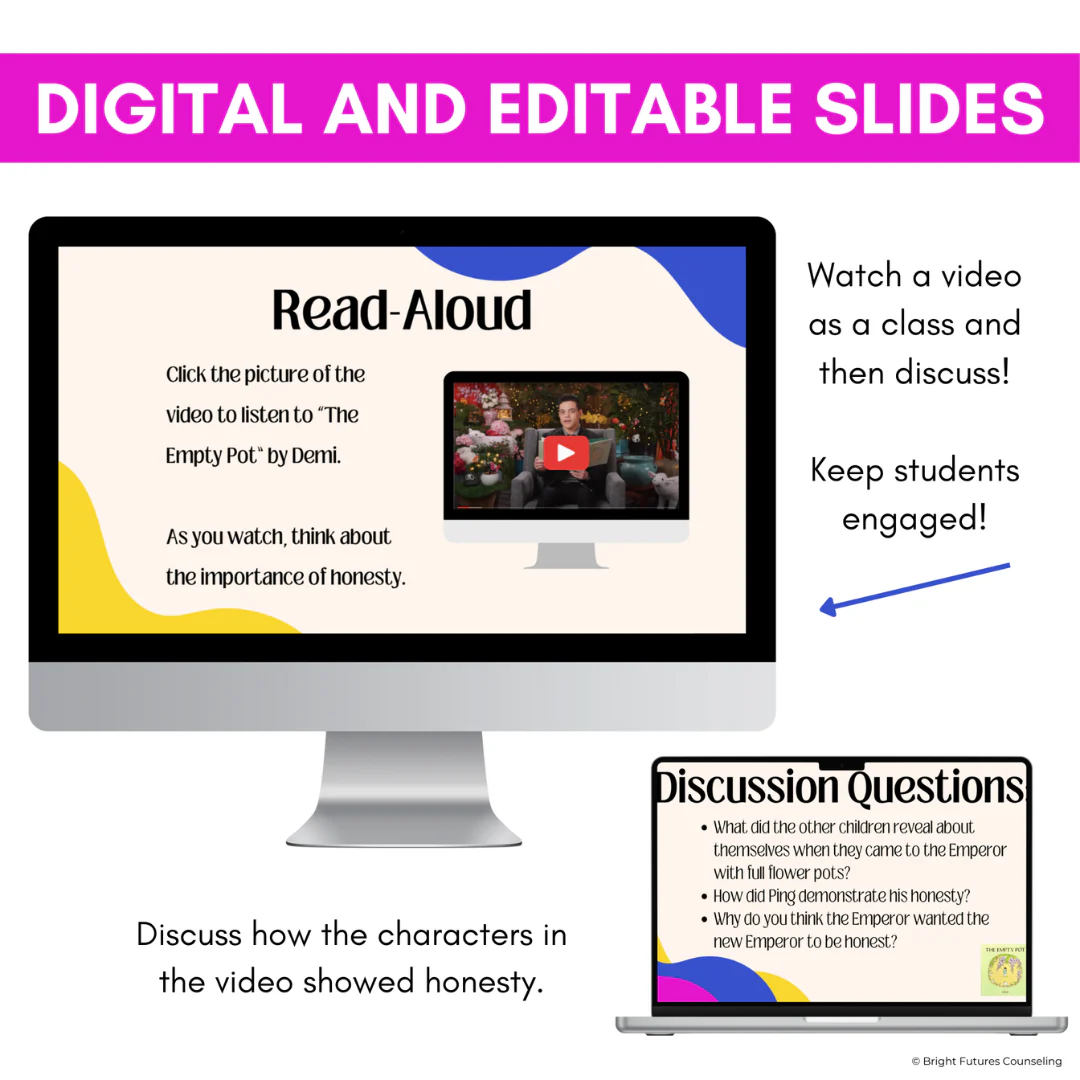 Elementary School Counseling Lessons - Digital & Editable Class Guidance Lessons - Image 7