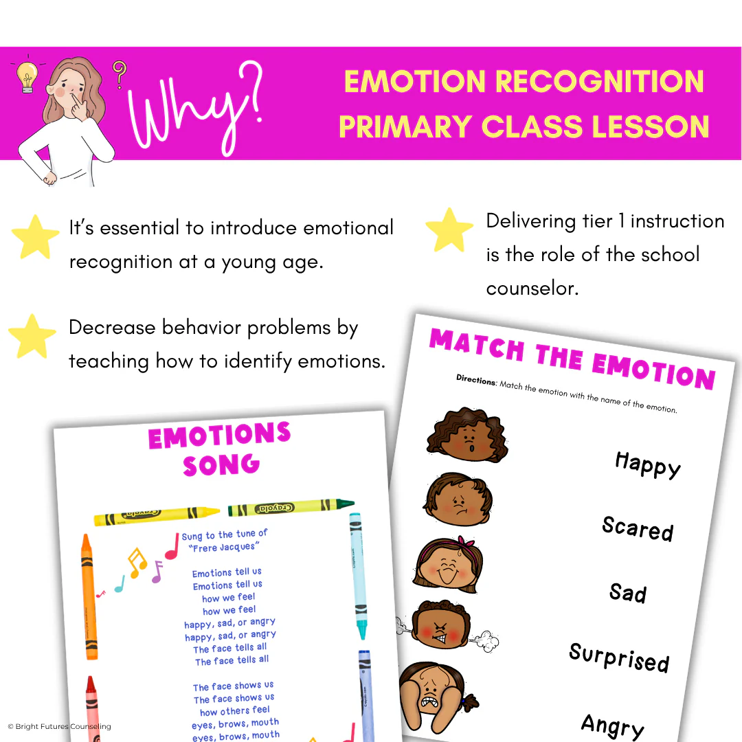 Emotion Identification Feelings Recognition Kindergarten Social Emotional Lesson - Image 3