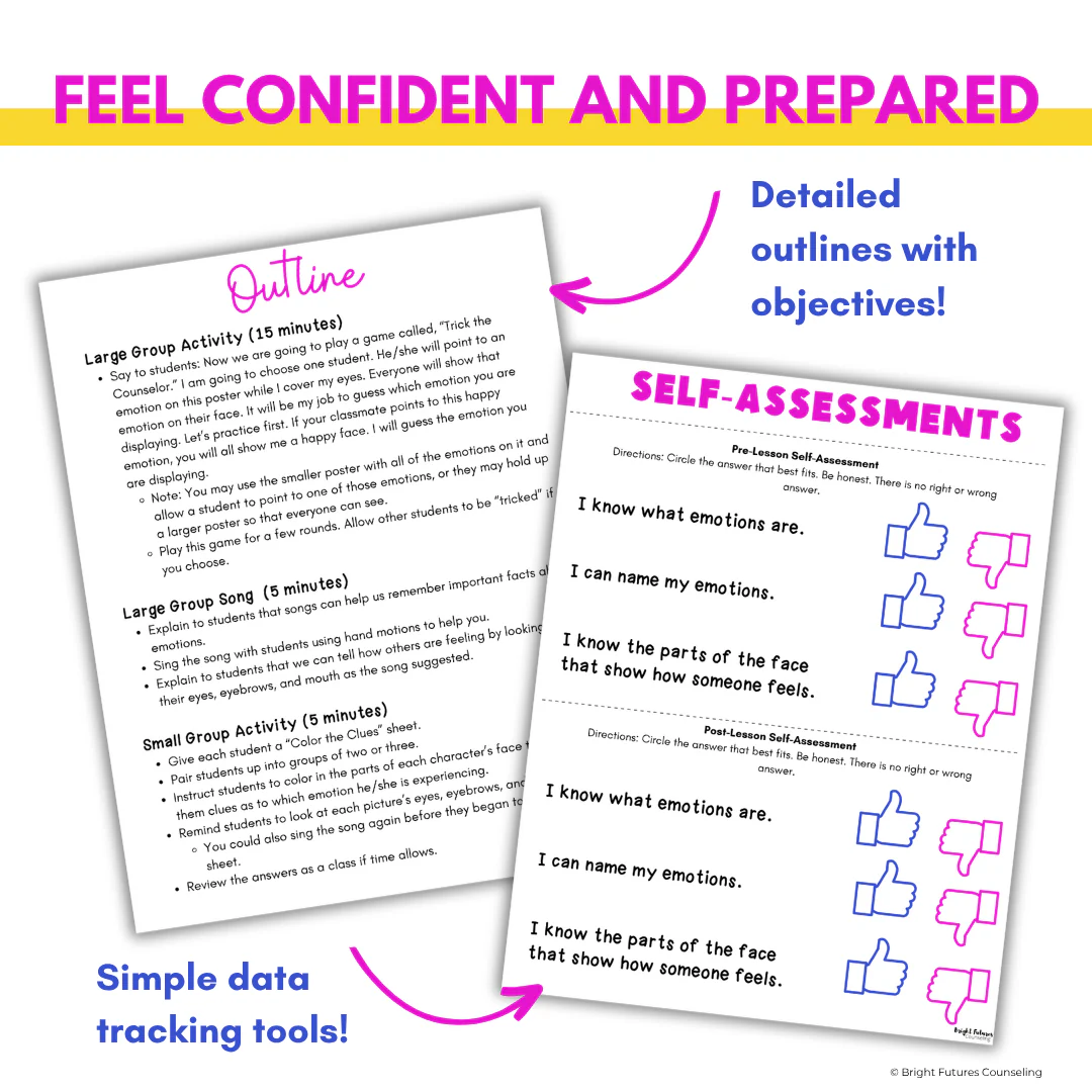 Emotion Identification Feelings Recognition Kindergarten Social Emotional Lesson - Image 6