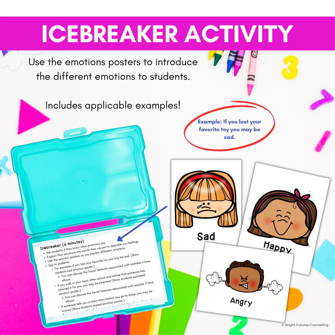 Emotion Identification Feelings Recognition Kindergarten Social Emotional Lesson - Image 8