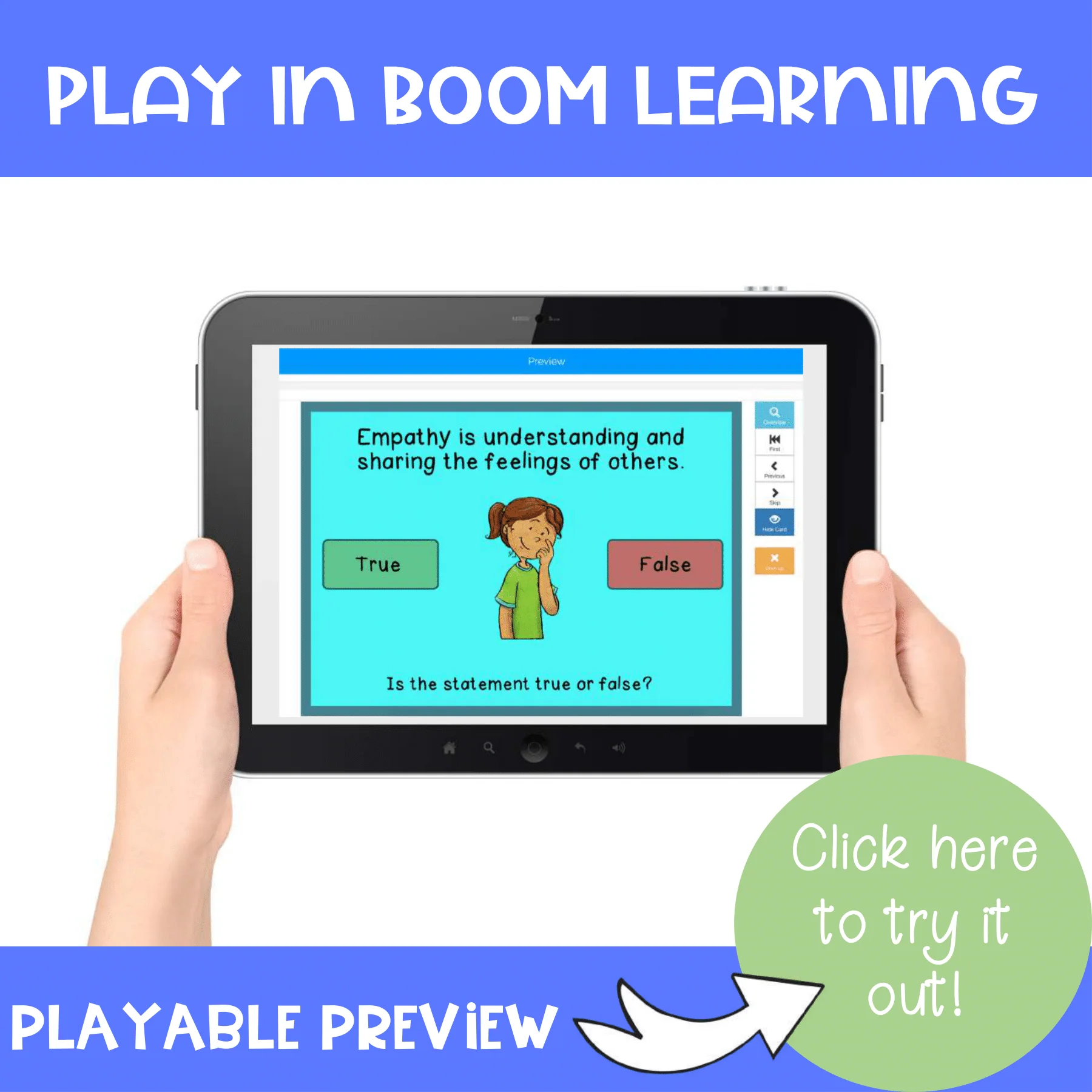 Empathy BOOM CARDS - Digital School Counseling Game - Image 2