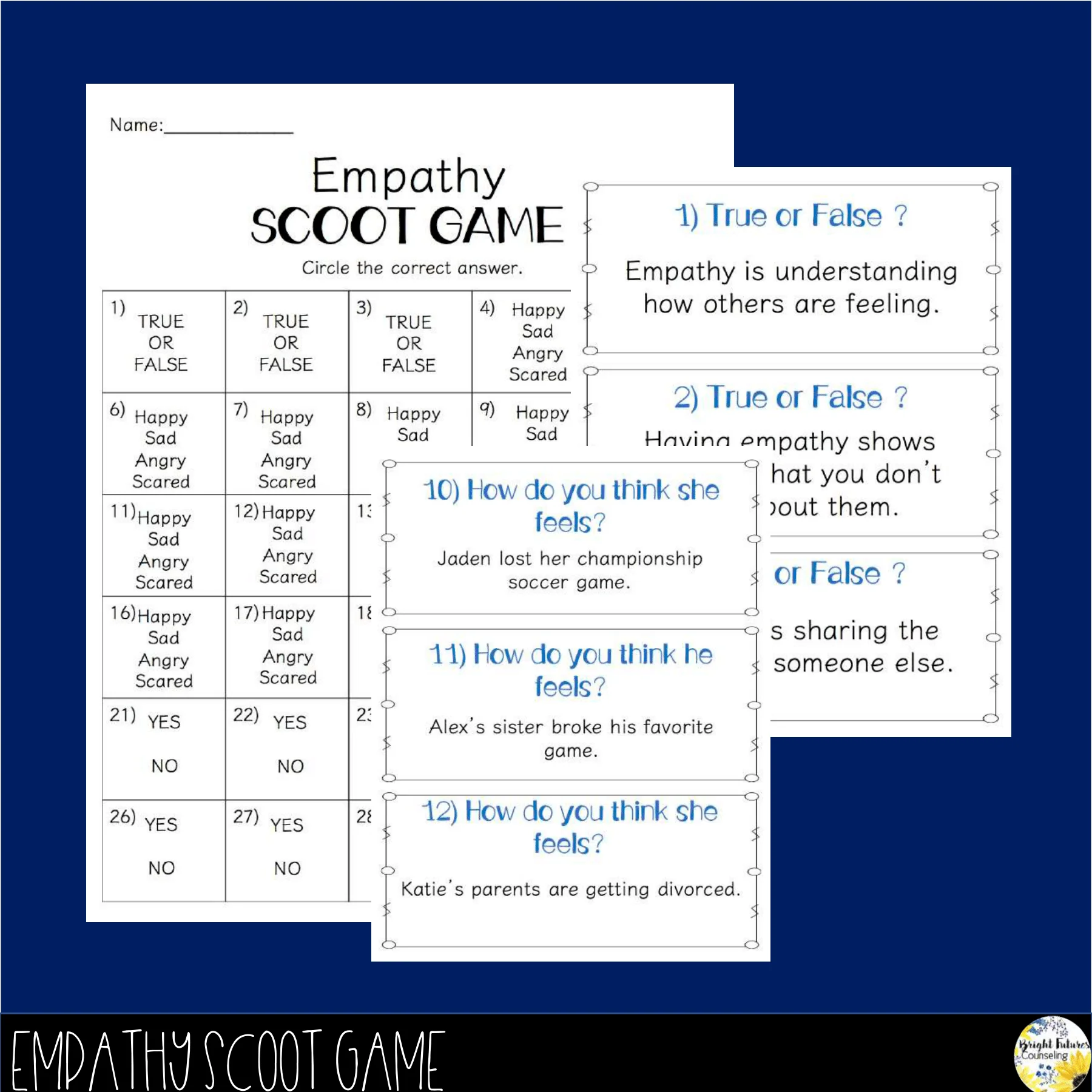 Empathy BUNDLE Elementary School Counseling Games, Activities, and Lessons - Image 2