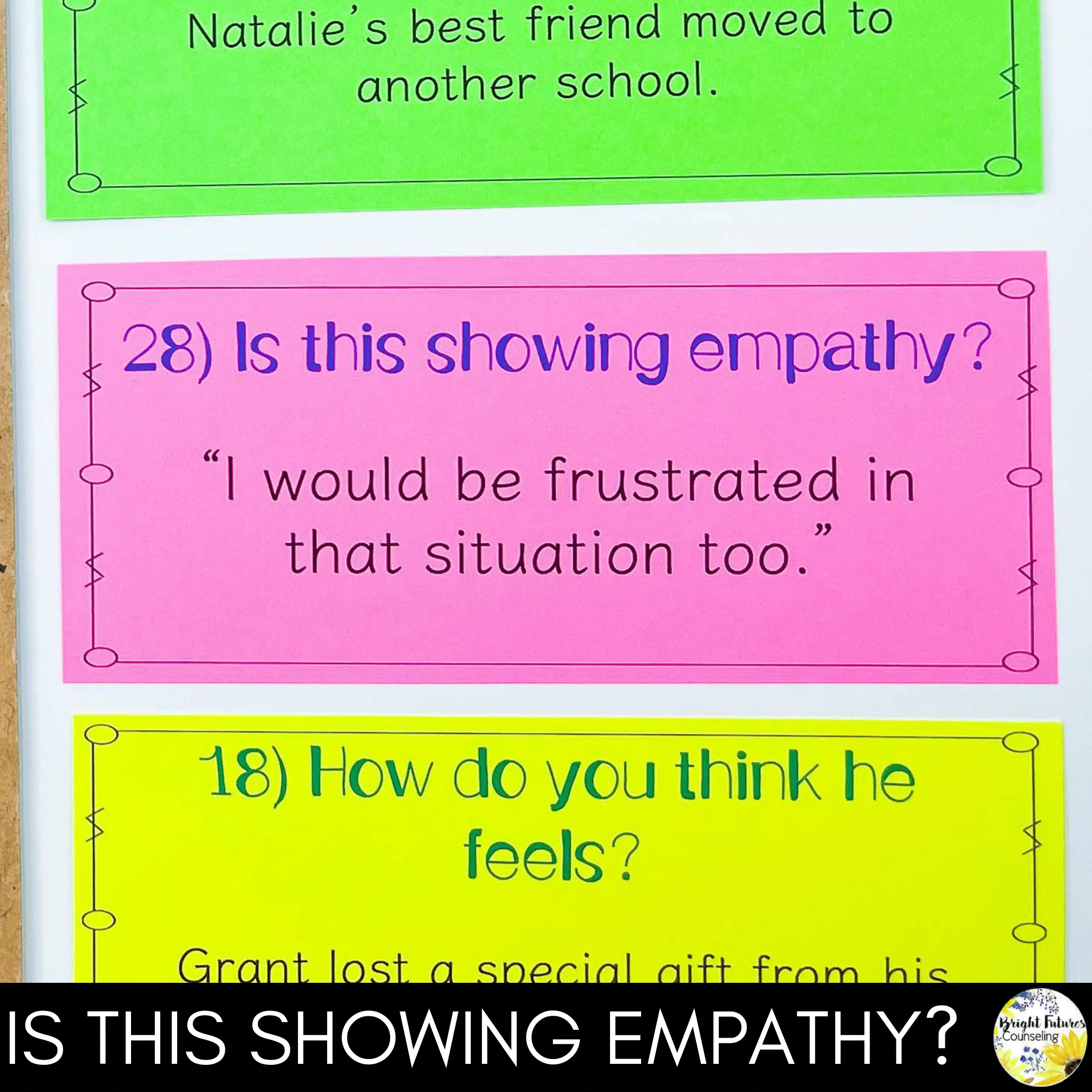 Empathy and Identifying Feelings Scoot Game - School Counseling SEL Game - Image 7